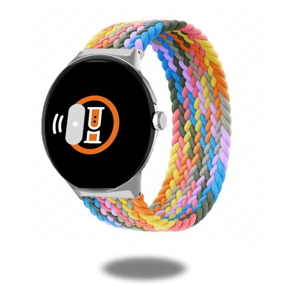 Fruit Punch Braided Solo Loop Strap for Google Pixel Watch - Comfortable & Stylish Replacement Band for Workouts, Running & Daily Wear
