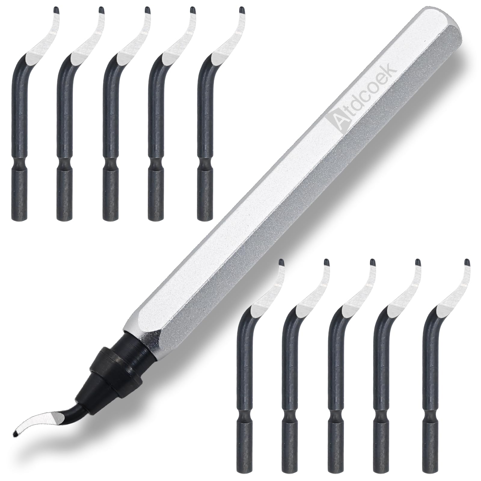 High-Speed Steel Swivel Deburring Tool - Professional Deburring Tool for Metal, PVC, Copper Pipes, Plastic & 3D Printing - Multi-Purpose Reamer for DIY, Plumbing & Industrial Use