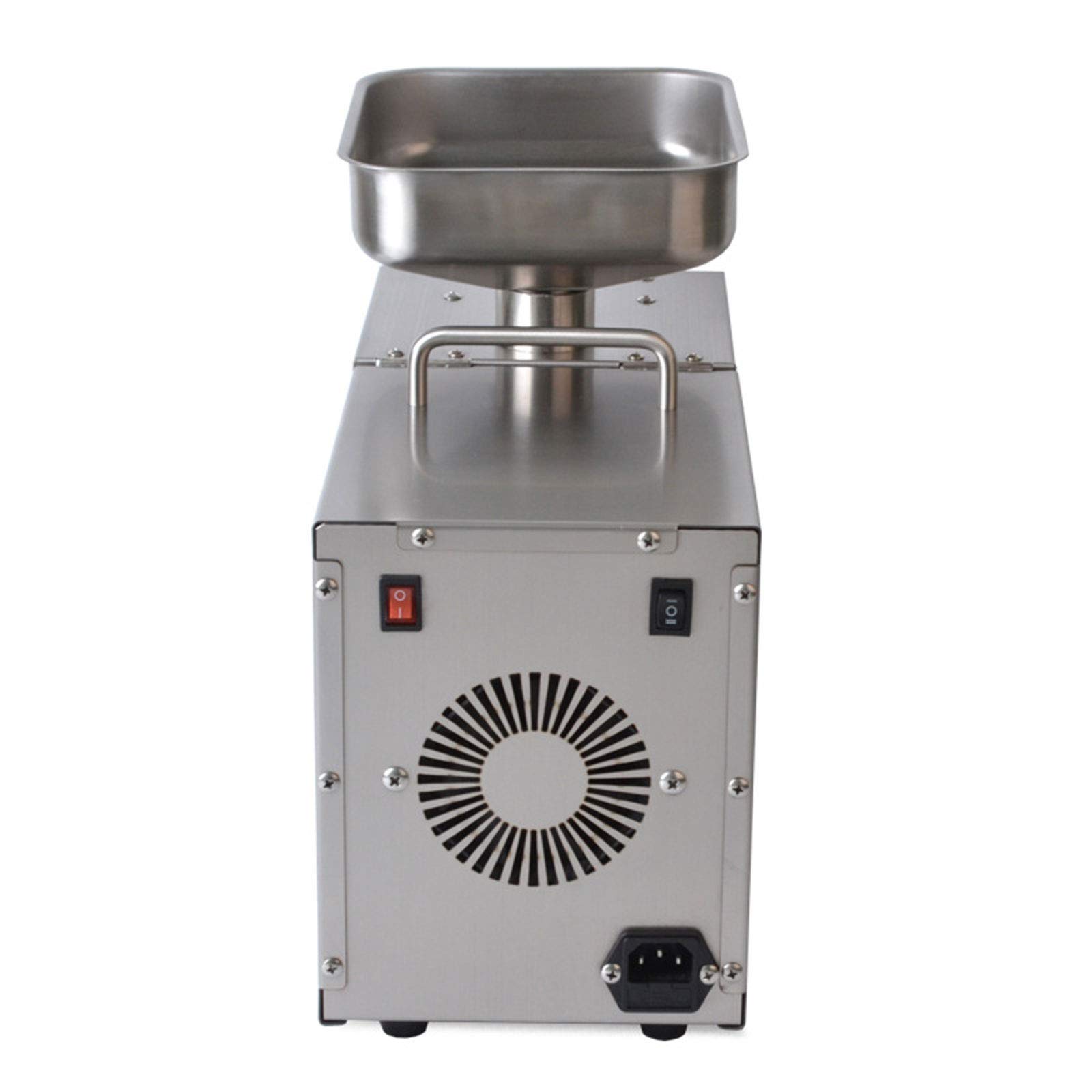 600W Stainless Steel Oil Press Machine for Home & Commercial Use - 304 Stainless Steel Oil Extractor for Olive, Peanut, Almond (110V US Plug) - Perfect for Healthy Cooking, DIY Essential Oils & Small Business Production