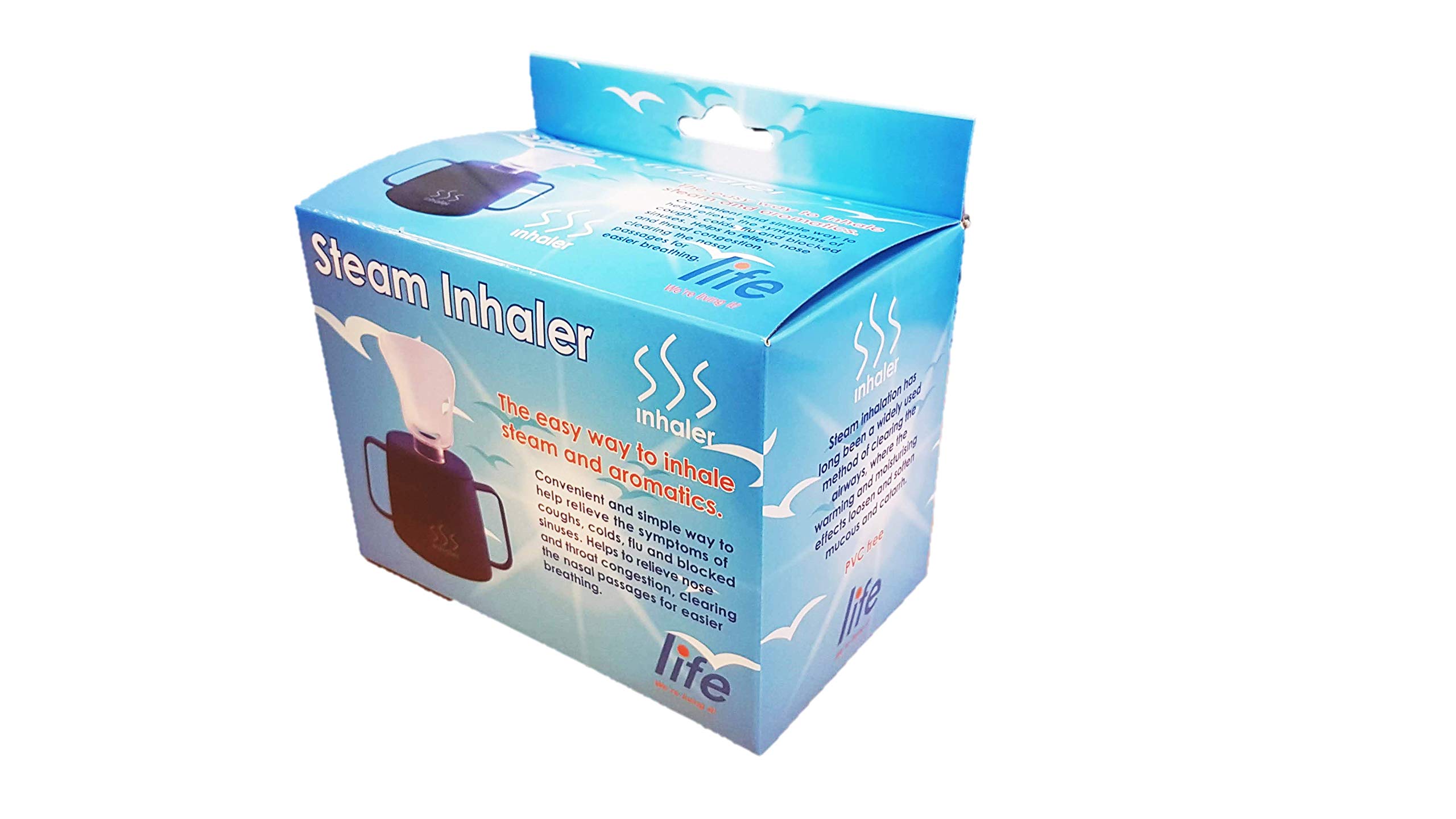 Life Healthcare Steam Inhaler Cup - Portable & Easy to Use for Sinus Relief, Cold & Flu Symptoms, Nasal Congestion - Safe for Adults & Kids (143g) | Perfect for Home Use, Travel & Respiratory Therapy