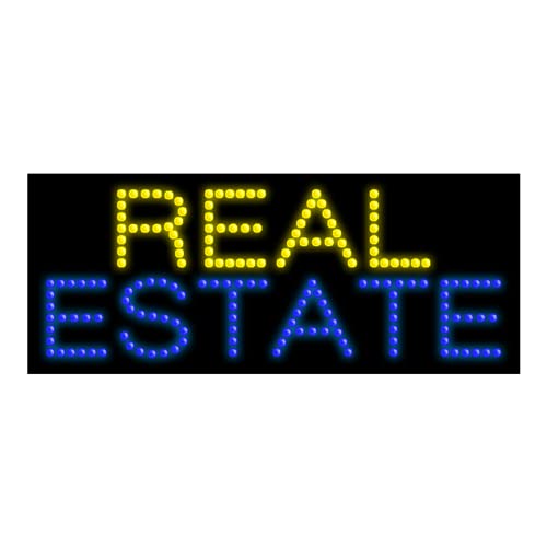 Real Estate LED Dots Sign #20115 - Bright & Durable Property Advertising Light for Open House Signs, Yard Sales & Business Promotion