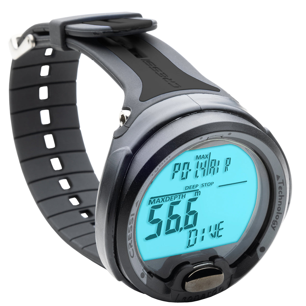 Cressi Leonardo 2.0 Black Dive Computer - Professional Scuba Diving Gear for Underwater Exploration | Perfect for Recreational & Technical Divers