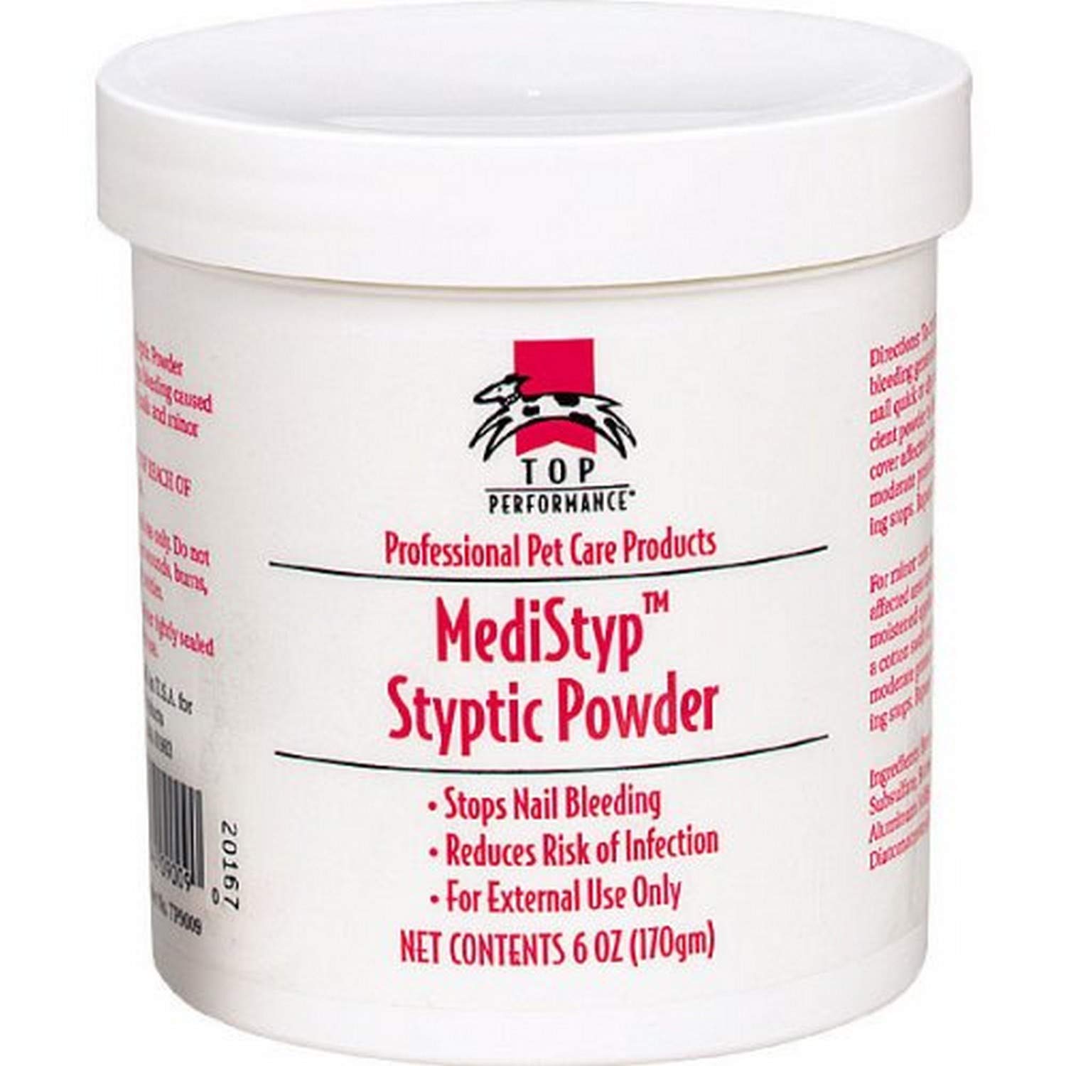 MediStyp Pet Styptic Powder with Benzocaine – Fast-Acting First Aid for Minor Cuts & Nail Bleeding in Dogs & Cats | 6 oz | Stops Bleeding Instantly | Safe for Grooming & Nail Trimming