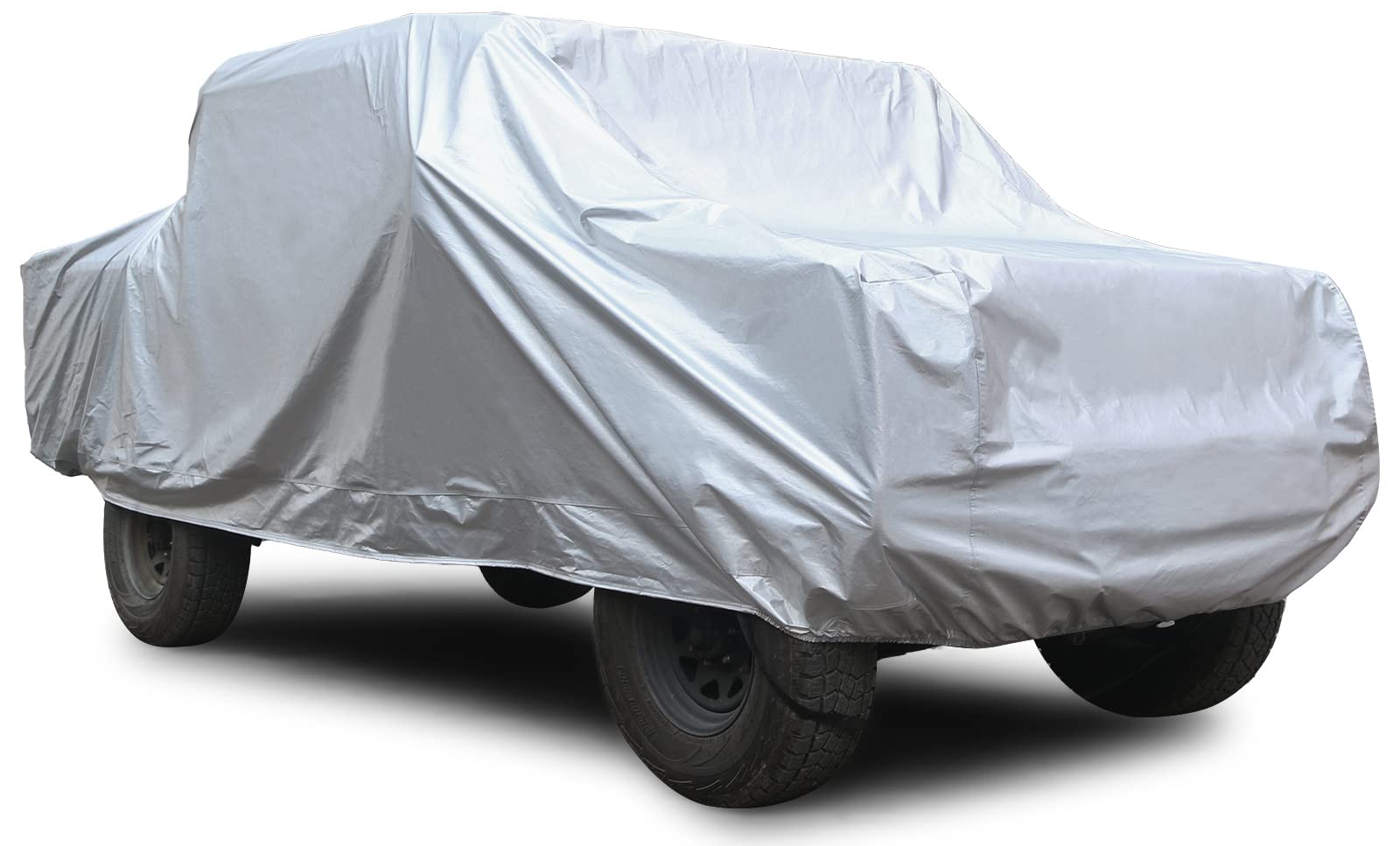 SEAZEN 6-Layer Waterproof Truck Car Cover - Snowproof, UV Protection, Windproof, Breathable Fabric with Cotton - Universal Fit for Vehicles Up to 210