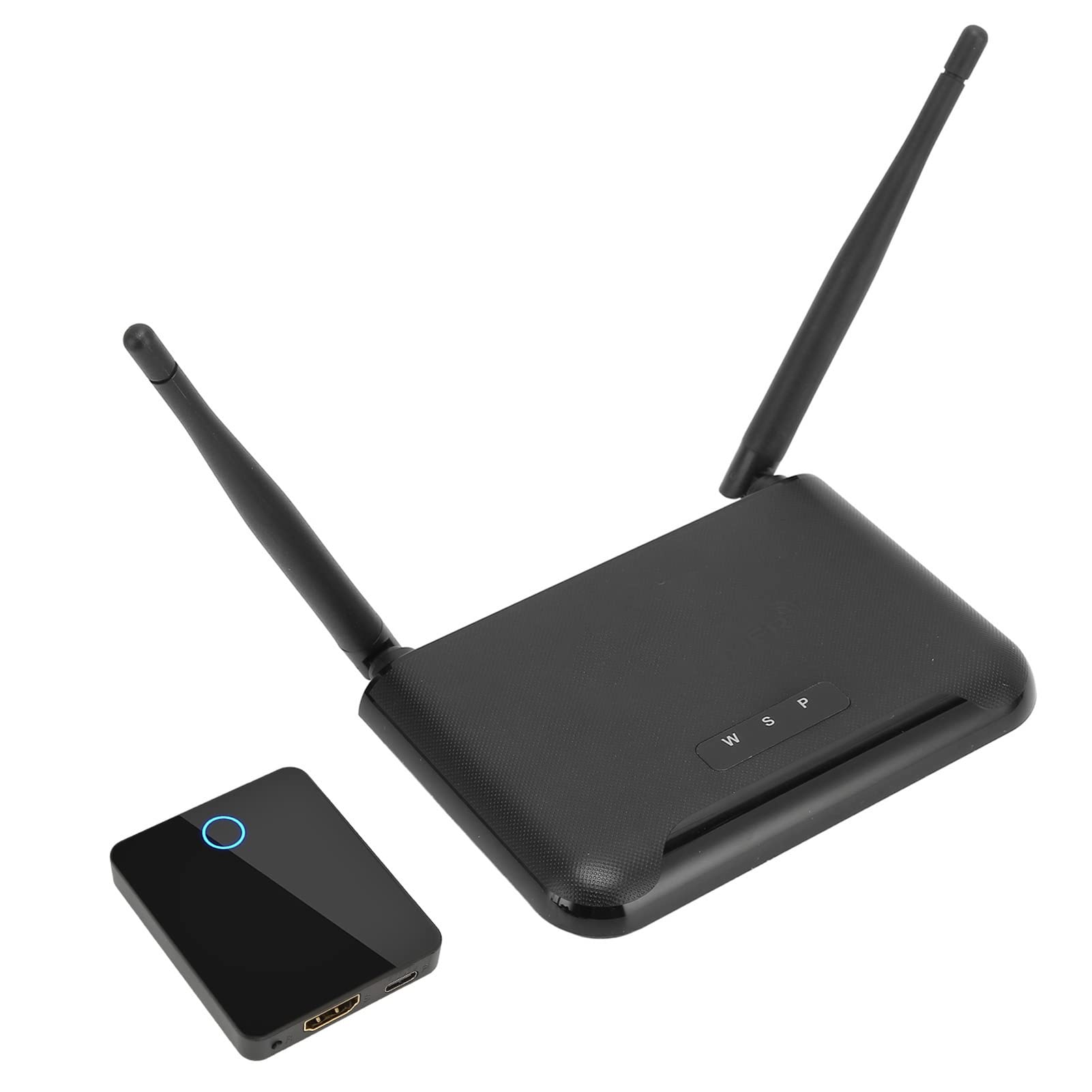 4K Wireless HDMI Extender - 60M HD Audio & Video Transmitter with 3D Support & Stereo Sound | Perfect for Home Theater, Conference Presentations & Gaming (Black)
