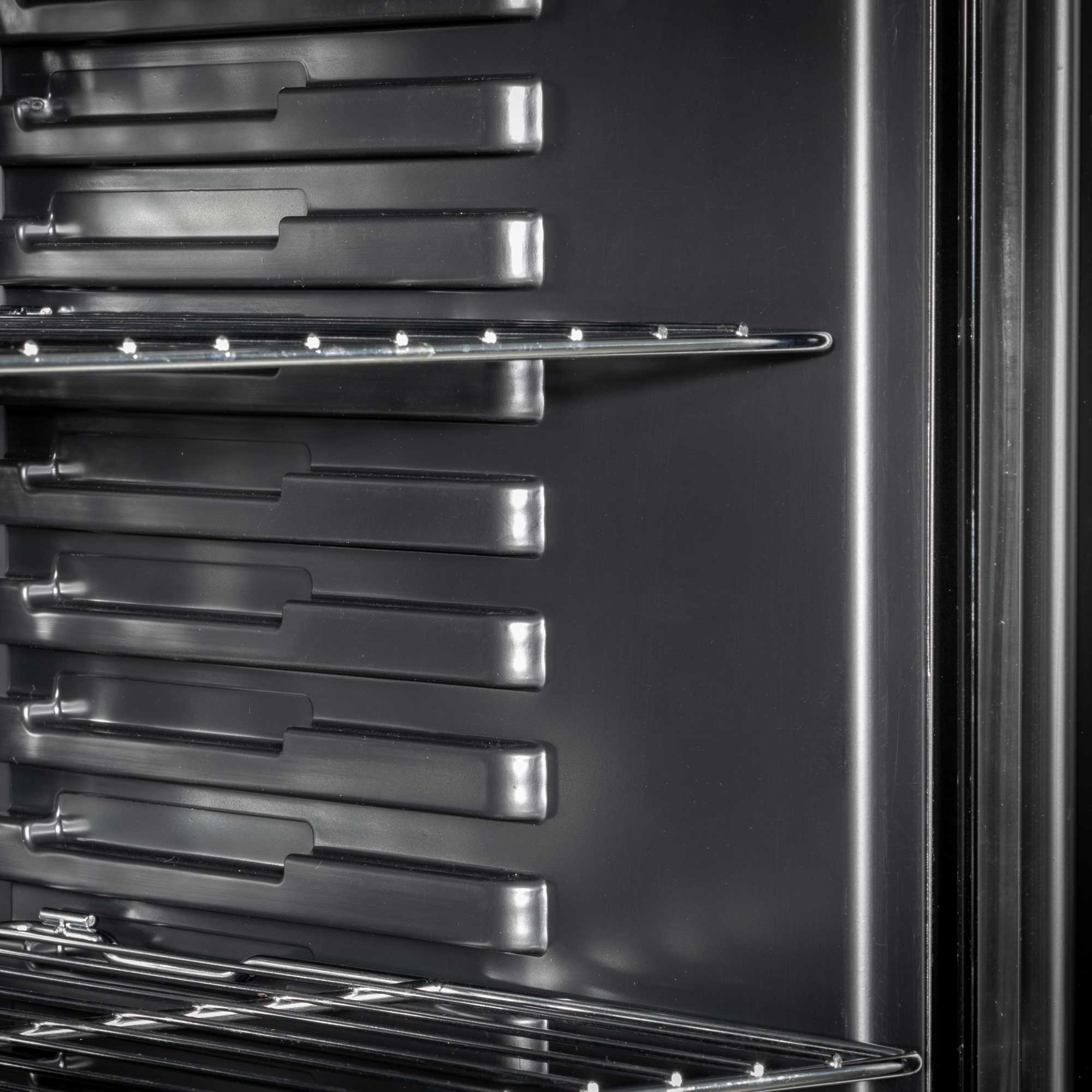 Baridi 85L Under Counter Beverage Refrigerator - Stainless Steel Beer & Wine Cooler with LED Light - Perfect for Home Bar, Kitchen, or Office Use