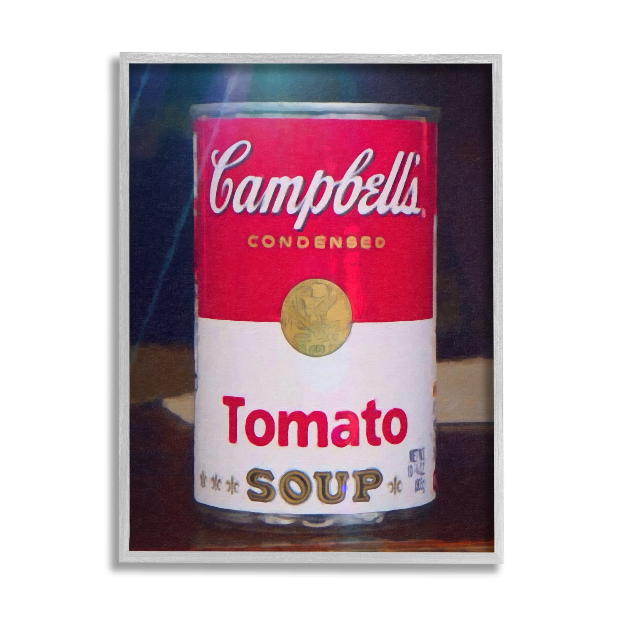 Stupell Industries Tomato Soup Can Still Life Modern Art Painting - Designed by Graffitee Studios - Perfect for Kitchen Decor, Dining Room Wall Art & Contemporary Home Decor