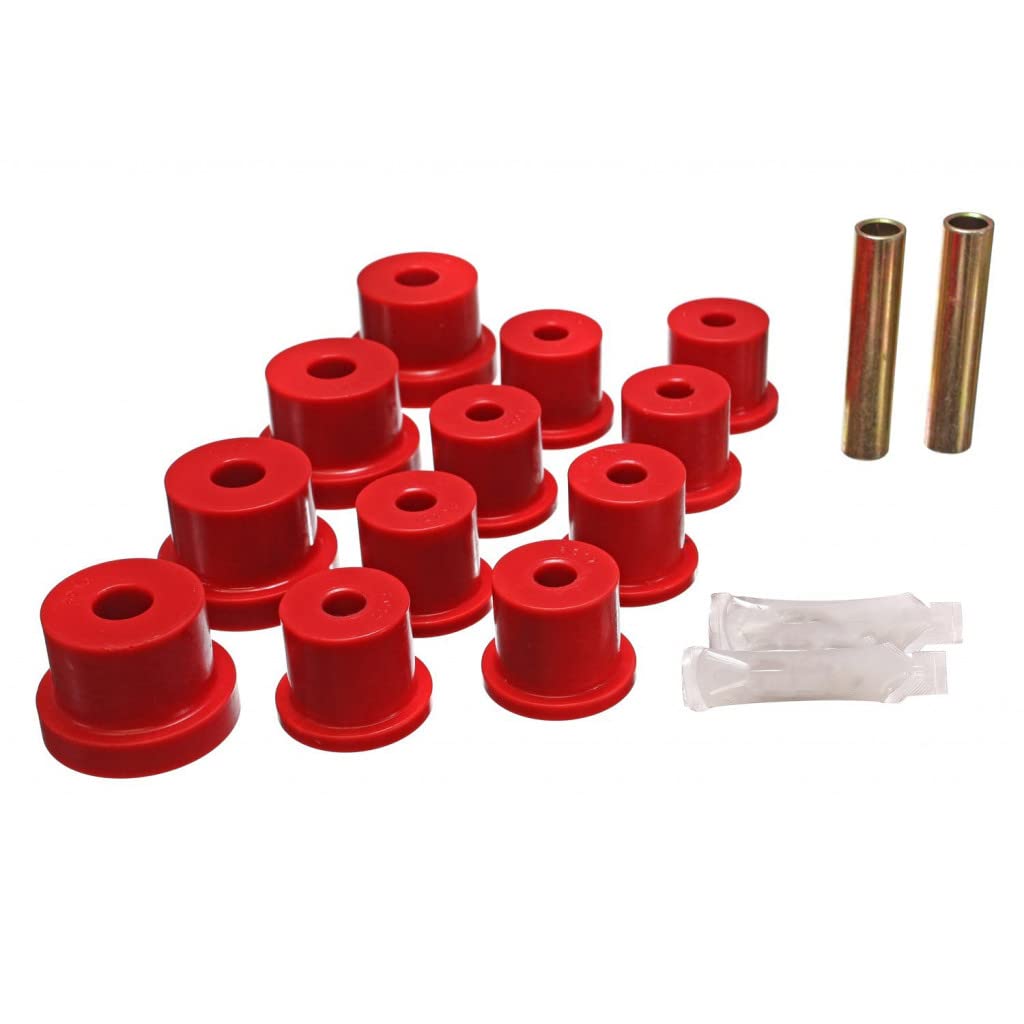 Energy Suspension Mono Leaf Spring Bushings for Chevy Chevy II 1962-1967 - Red (3.2122R) | High-Performance Suspension Upgrade for Classic Car Restoration & Smooth Ride