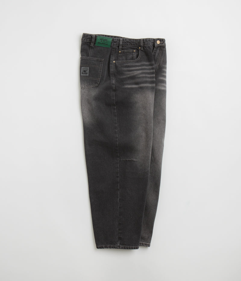 Butter Goods Wide Cut Jeans for Men - Washed Black Denim Pants | Comfortable & Stylish for Casual Wear, Street Fashion & Everyday Outfits