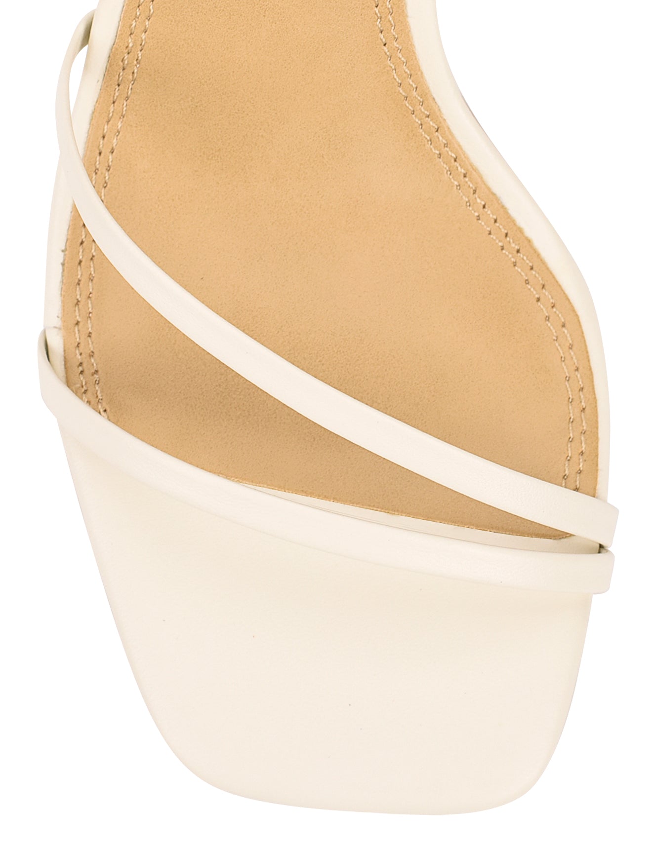 Chic Strappy Heels for Women - Comfortable Chalk Leather Sandals with Ankle Strap | Perfect for Weddings, Parties & Summer Outfits