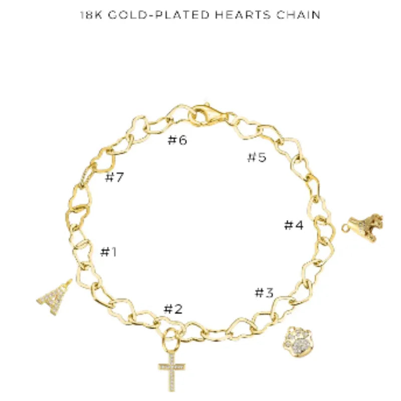 Elegant Charm Bracelet with Assorted Charms - Perfect for Gifts, Parties & Everyday Wear | $34.00