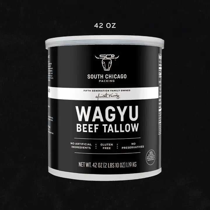 Premium Wagyu Beef Tallow 42oz - 100% Pure, Grass-Fed, Keto & Paleo Friendly - Perfect for Cooking, Frying & Baking - Ideal for Steak, Potatoes & Healthy Meal Prep