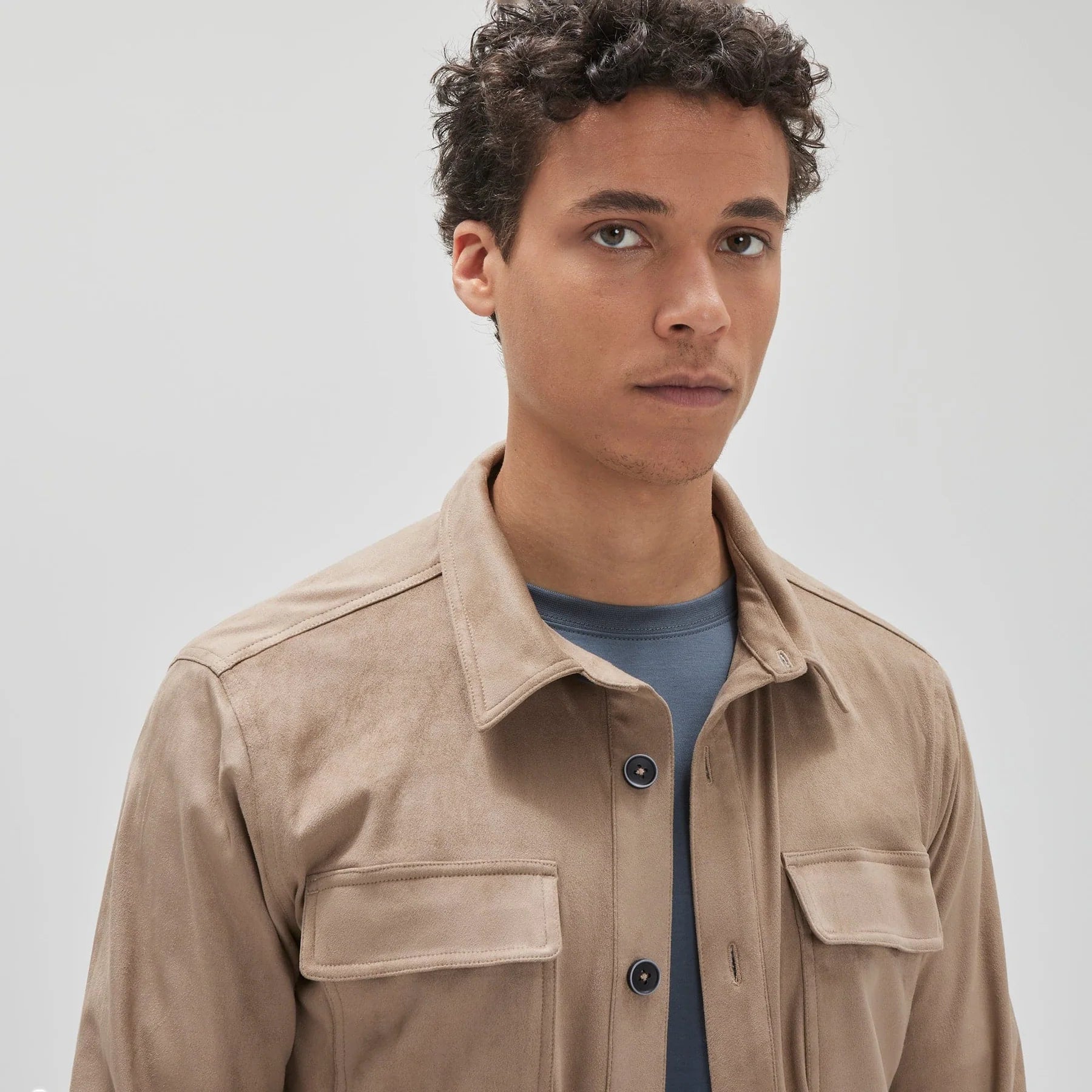 Premium Robert Barakett Suede Shirt Jacket for Men - Soft & Stylish Casual Wear - Perfect for Fall & Winter Outfits