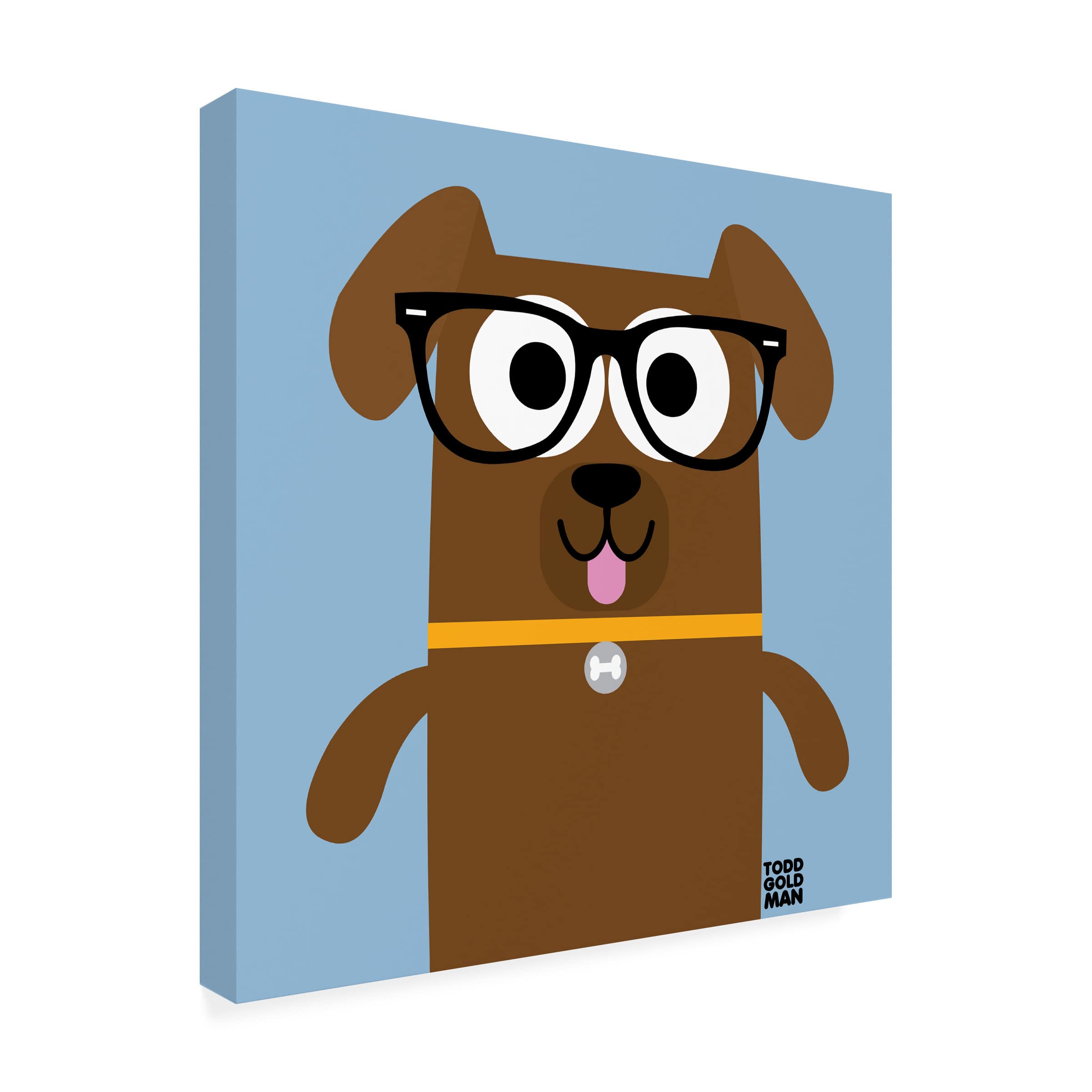 Trademark Fine Art 'Bow Wow Labrador' Canvas Art by Todd Art - Premium Dog Lover Gift for Home & Office Decor