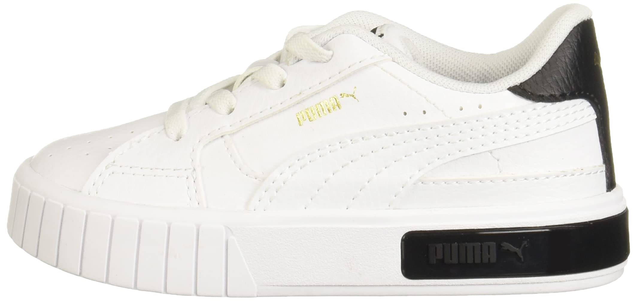 PUMA Baby Girl's Cali Star AC Sneakers - White & Black Toddler Shoes Size 6 M - Comfortable Casual Walking Shoes for Toddlers & Preschool Girls - Perfect for Playtime, Daycare & Outdoor Activities