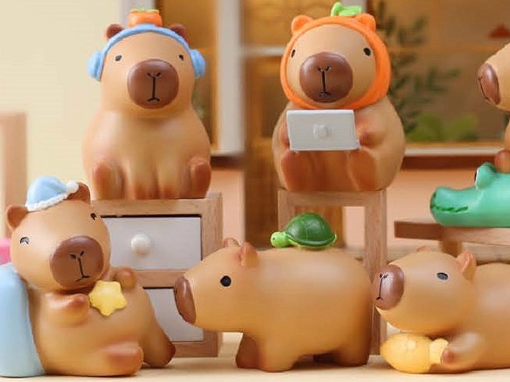 Capybara Collectible Blind Box - Surprise Cute Capybara Figures for Kids & Adults - Perfect for Gifts, Party Favors & Home Decor