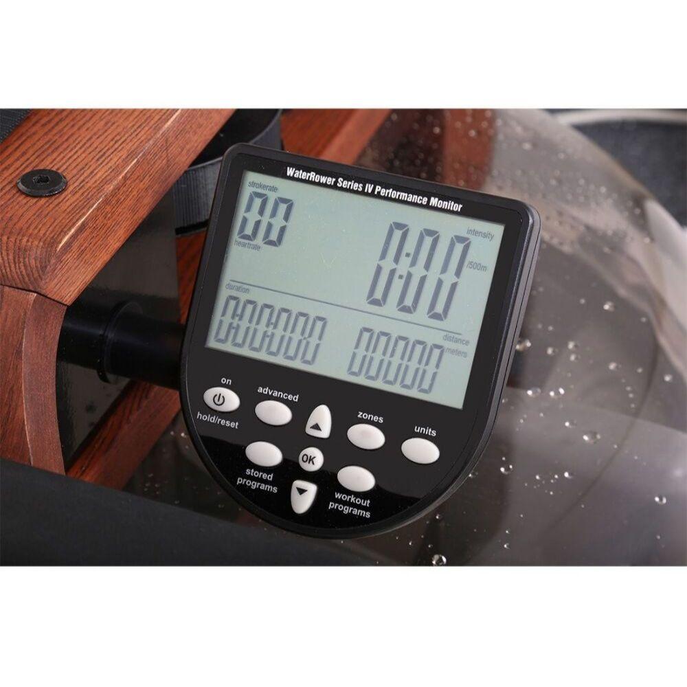 WaterRower Club S4 Rowing Machine - Premium Wooden Rower for Home Fitness & Full-Body Workout - Perfect for Small Spaces, Cardio Training & Low-Impact Exercise