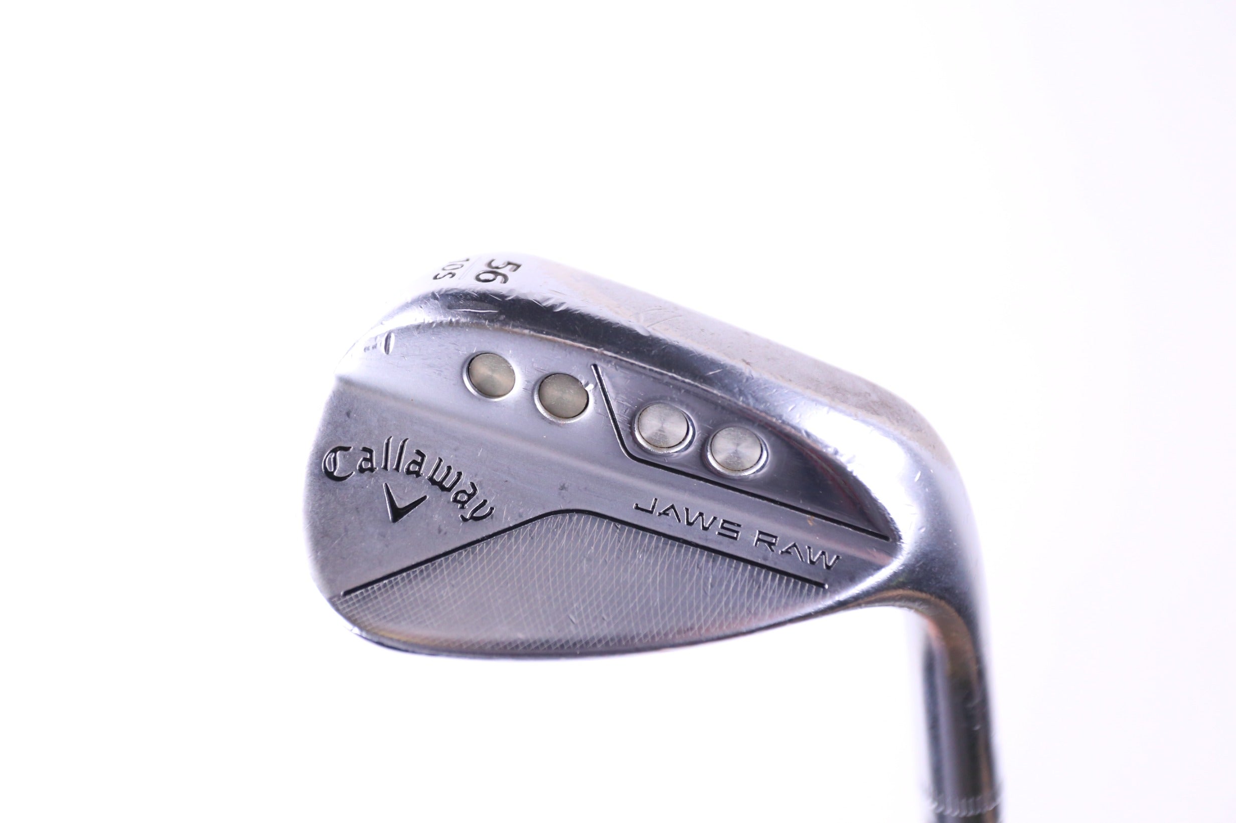 Used Callaway JAWS Raw Chrome Sand Wedge 56° Stiff Flex Right Handed Golf Club - Perfect for Bunker Shots & Short Game Improvement