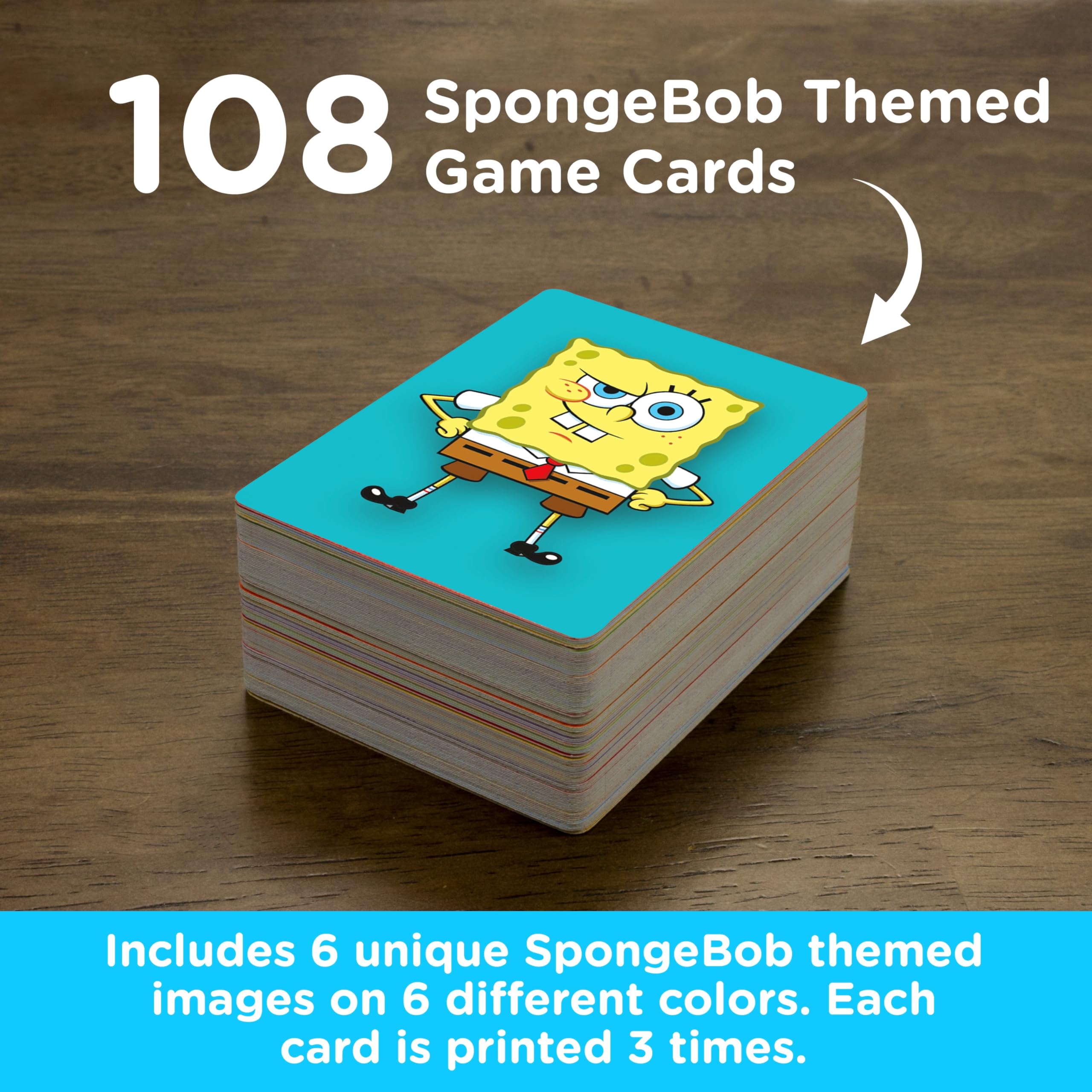 SpongeBob SquarePants Memory Master Card Game - Fun Family Matching Game for Kids & Adults - Perfect for Birthday Parties, Travel, and Indoor Family Game Nights