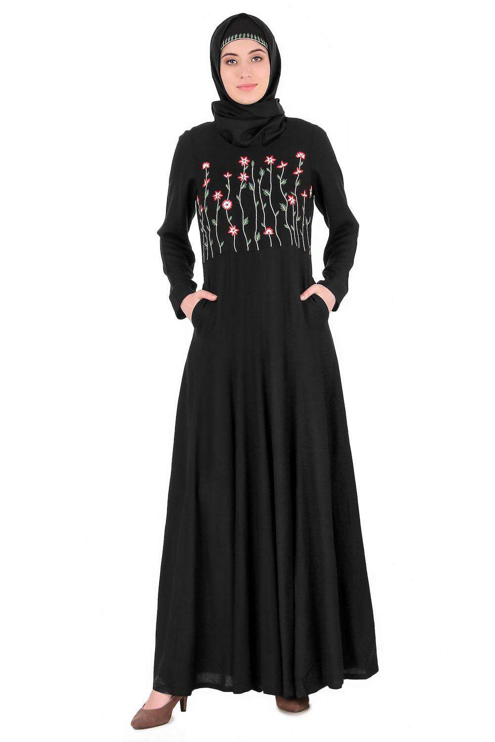 Elegant Embellished Anarkali Abaya Dress for Women - Perfect for Weddings, Parties & Special Occasions
