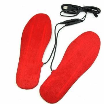 USB Electric Heated Insoles for Women - Rechargeable Warm Foot Pads with Adjustable Temperature - Perfect for Winter Hiking, Skiing & Cold Weather Outdoor Activities