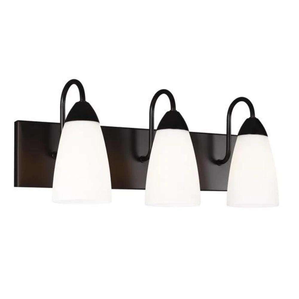 Barton 3-Light Bathroom Vanity Light Fixture - Modern LED Wall Sconce for Bathroom Mirror Lighting, Bedroom Dressing Table & Makeup Area