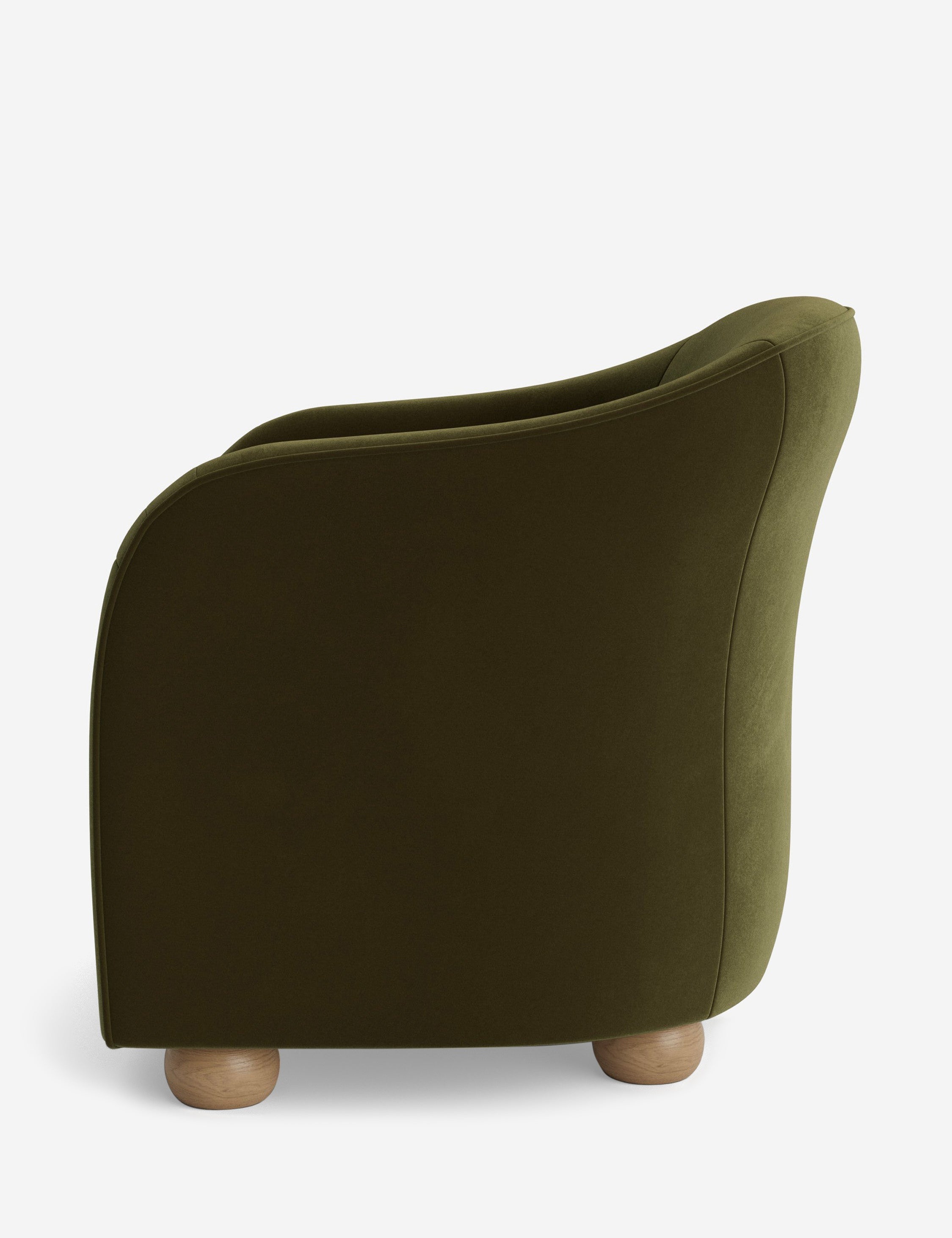 Faro Accent Chair by DISC Interiors - Modern Mid-Century Lounge Chair for Living Room, Bedroom & Office - Stylish Comfortable Seating with Wooden Legs