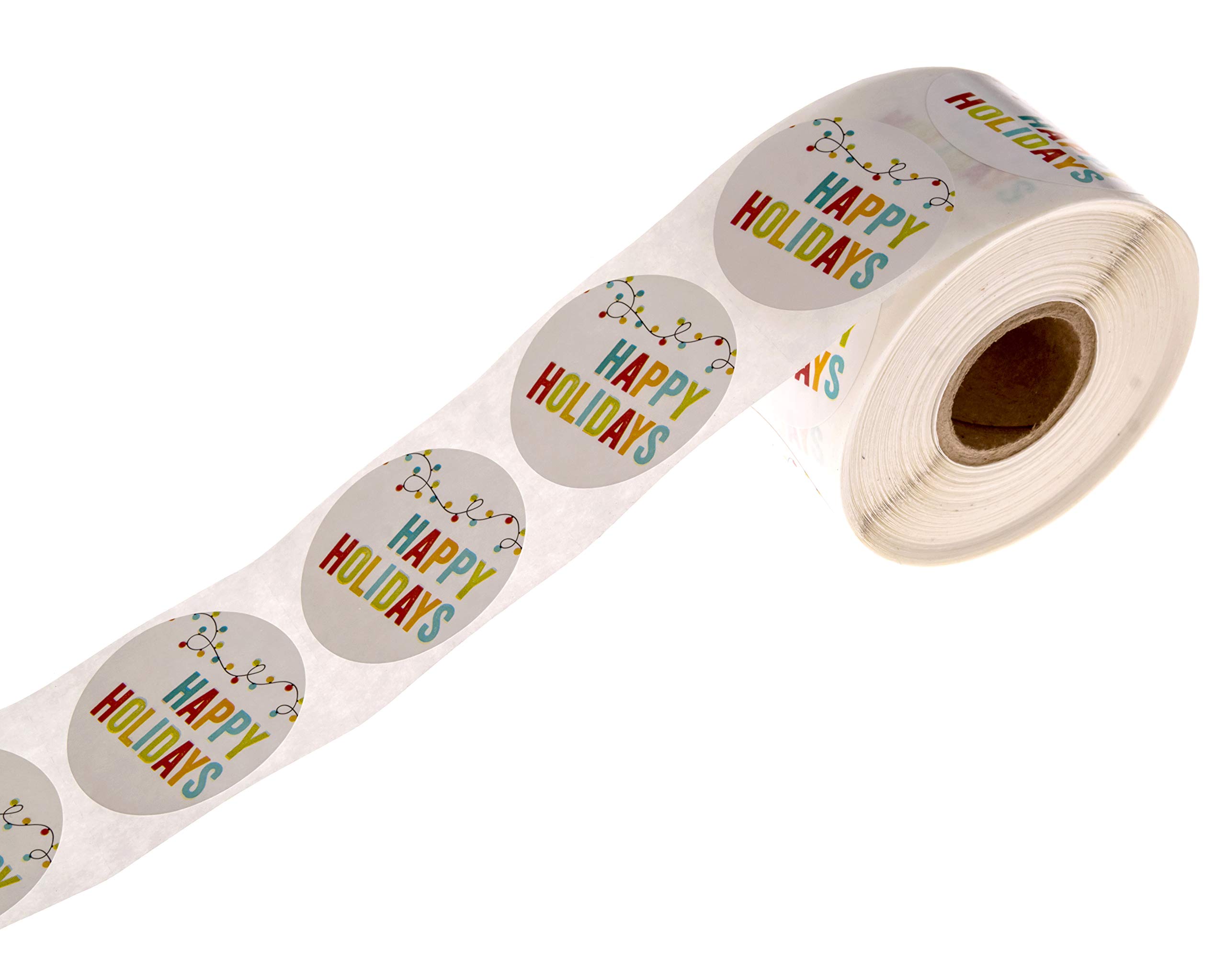 500 Festive Christmas String Lights Stickers - 1.5