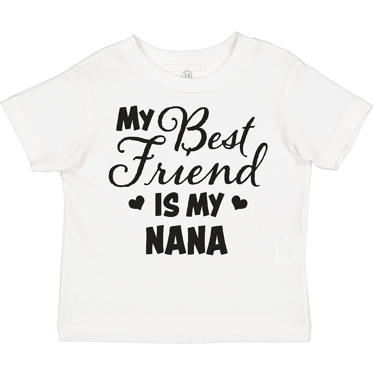My Best Friend is My Nana with Hearts Toddler T-Shirt - Perfect for Family Gatherings, Playdates, and Heartwarming Moments