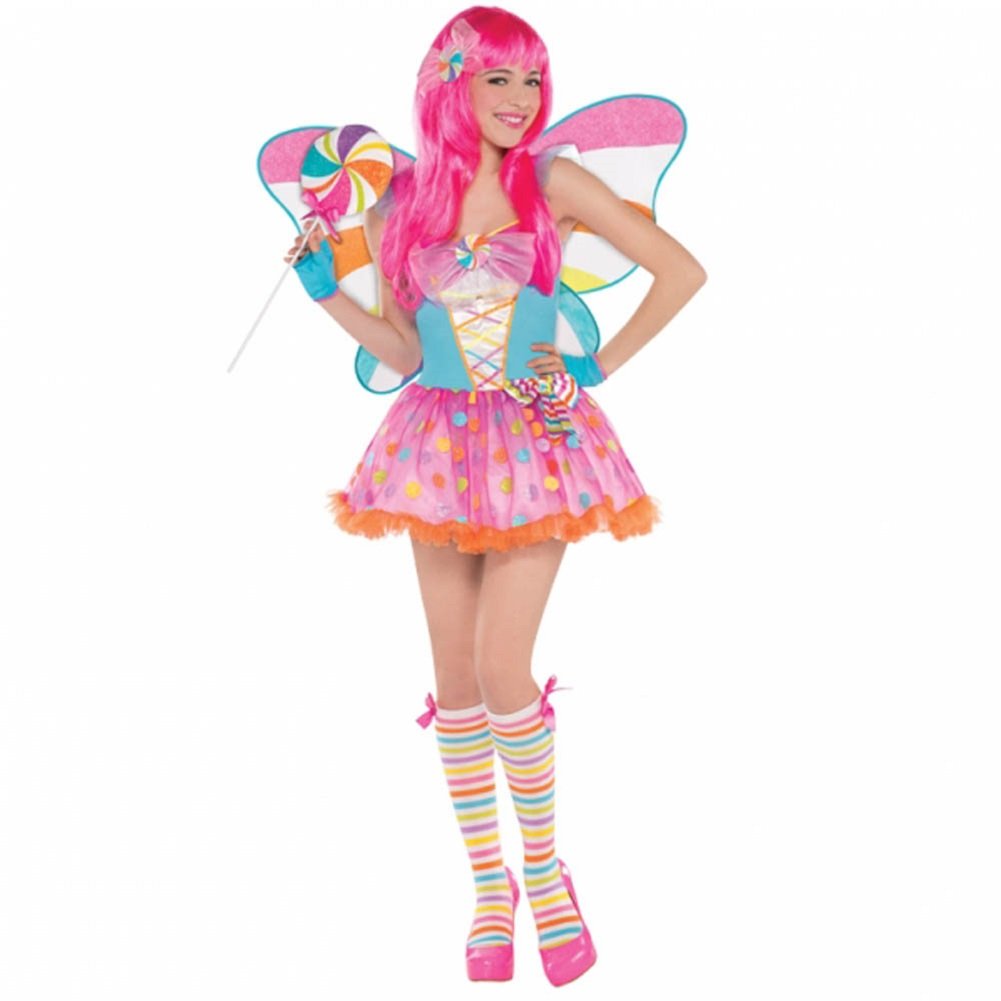 **Amscan Candy Licious Juniors Costume - Junior Small Size | Sweet & Fun Halloween Outfit for Girls | Perfect for Trick-or-Treating & Costume Parties**