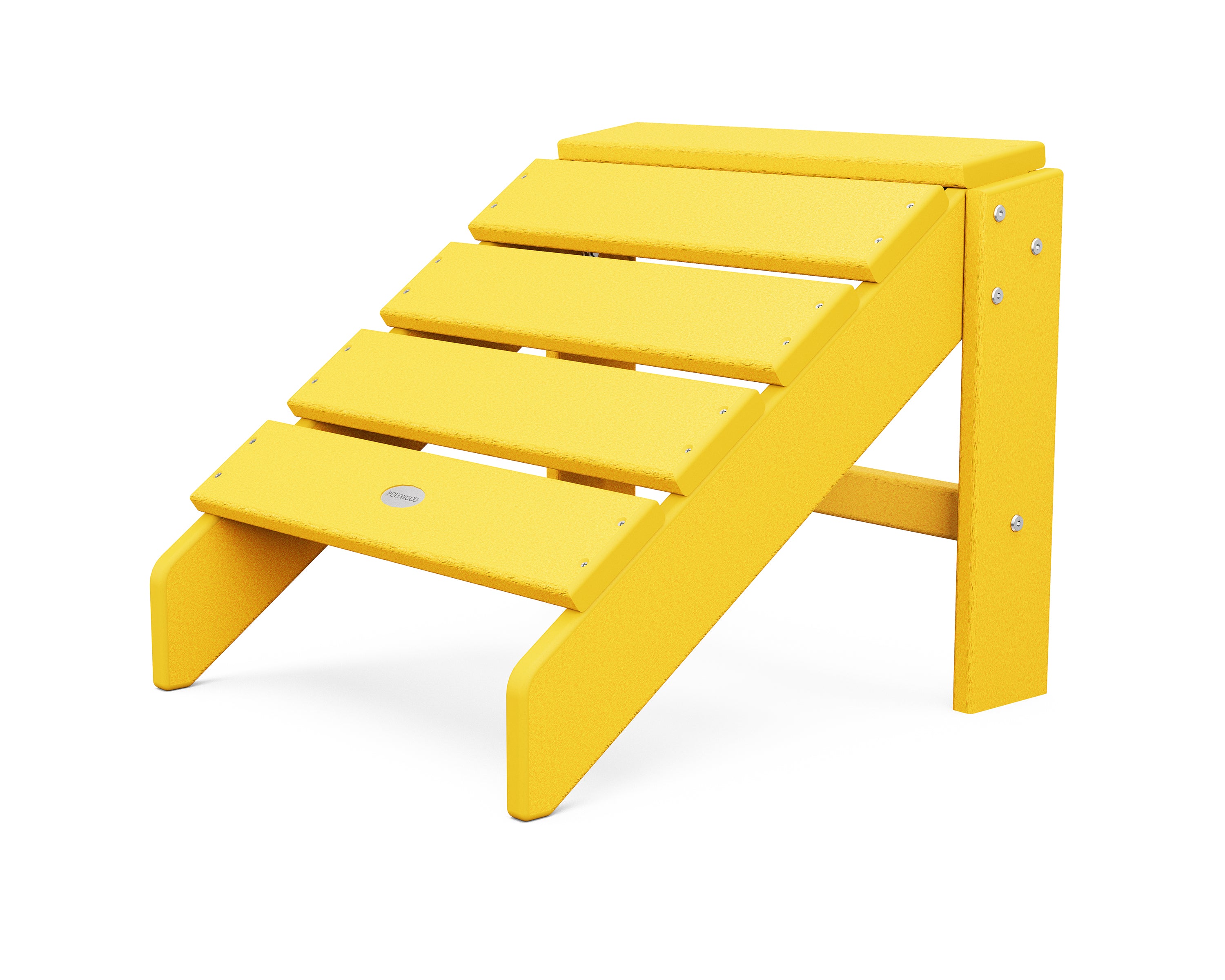 POLYWOOD South Beach Outdoor Ottoman - Weather-Resistant Patio Furniture for Poolside, Deck, or Garden Relaxation