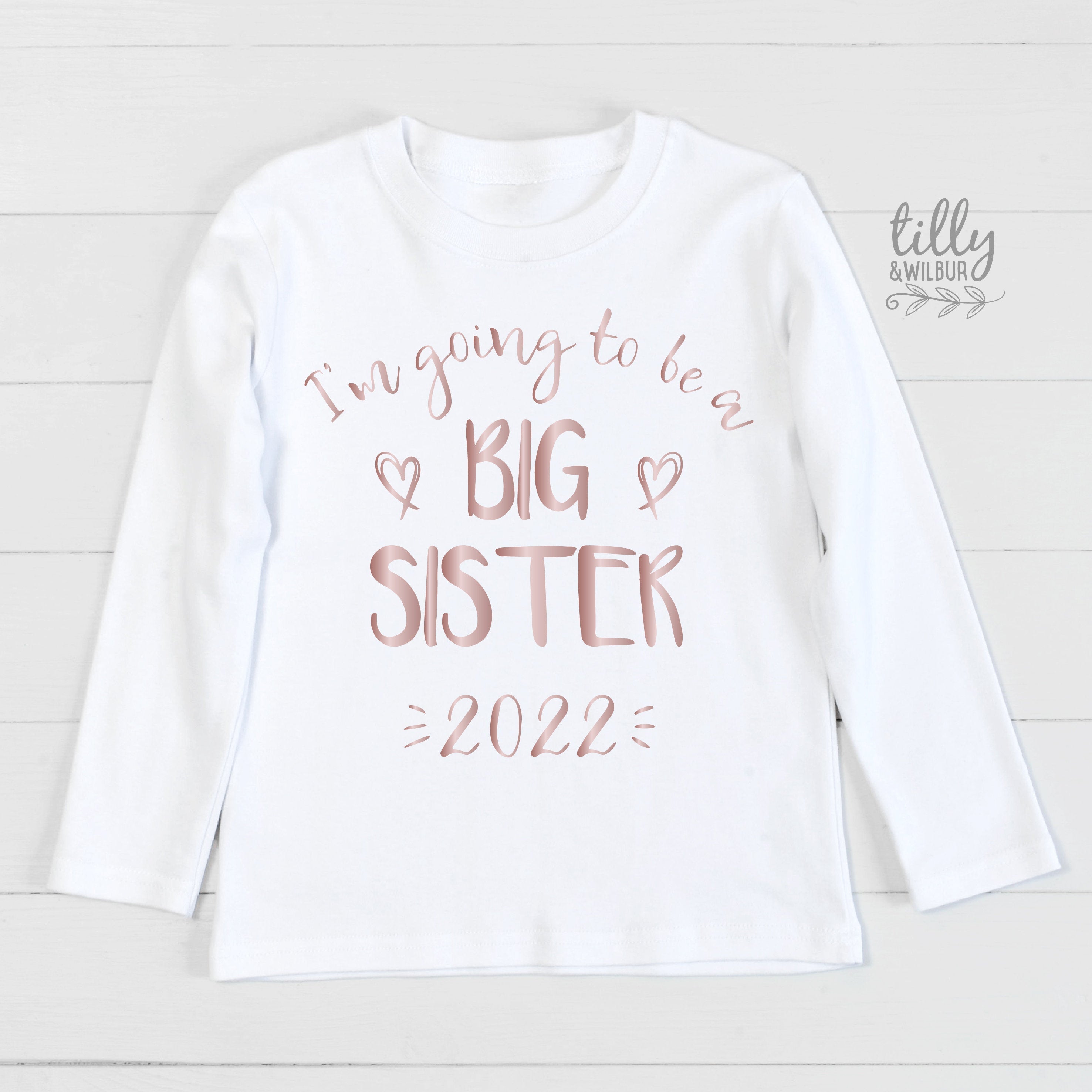 Big Sister T-Shirt - Comfortable & Stylish Sibling Gift for Women & Girls - Perfect for Family Events, Birthdays & Matching Outfits