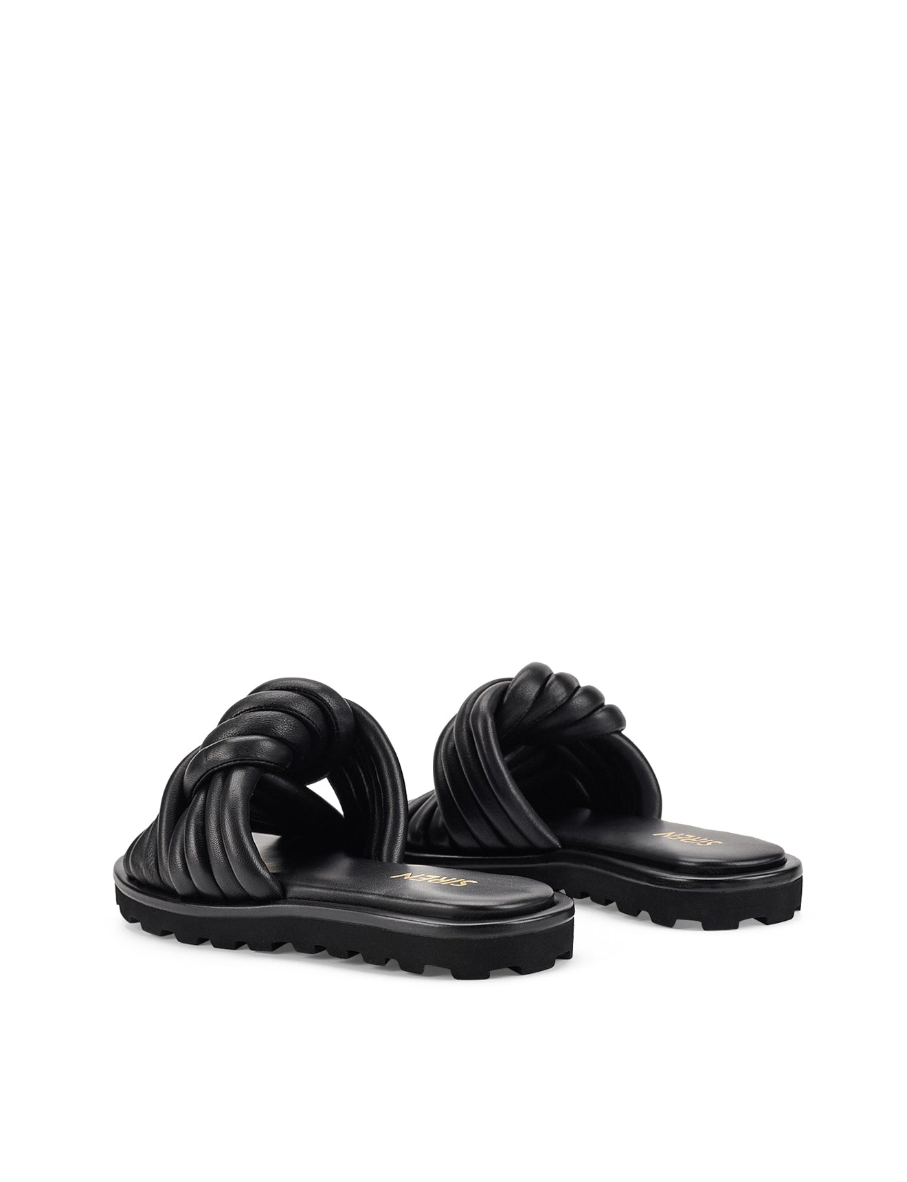 Weston Comfortable Black Leather Slides for Men & Women - Soft Footbed Sandals for Home, Beach, and Poolside Relaxation