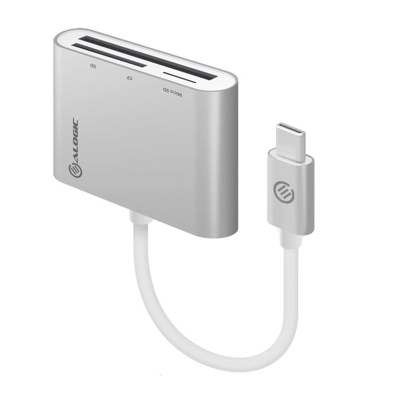 ALOGIC USB C Card Reader - High-Speed SD/TF Memory Card Adapter for MacBook, iPad Pro, iPhone 15 - Compact & Portable for Travel, Photography, and Data Transfer
