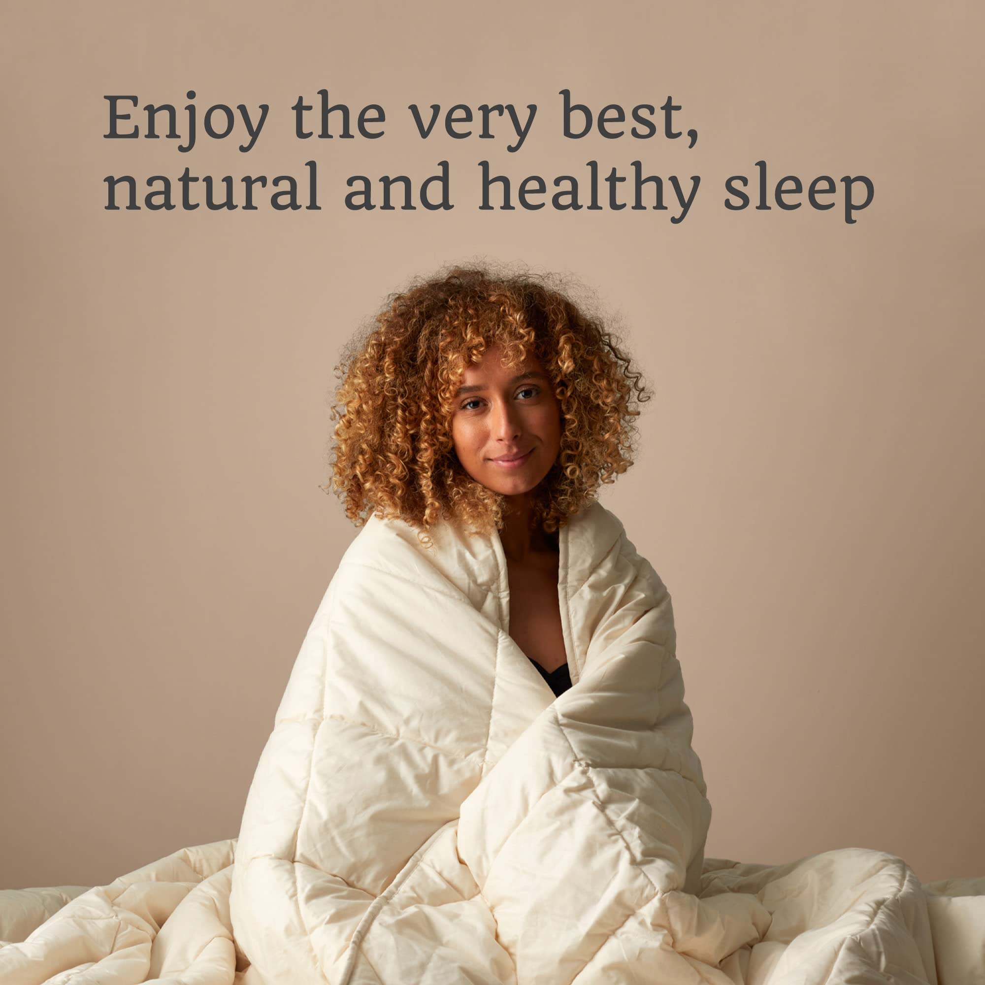 WOOLROOM Deluxe Machine Washable British Wool Comforter - Twin Size 100% Natural Hypoallergenic Down Alternative Duvet Insert | Winter Warmth for Cold Sleepers | Perfect for Allergy Sufferers & Temperature Regulation in Bedrooms