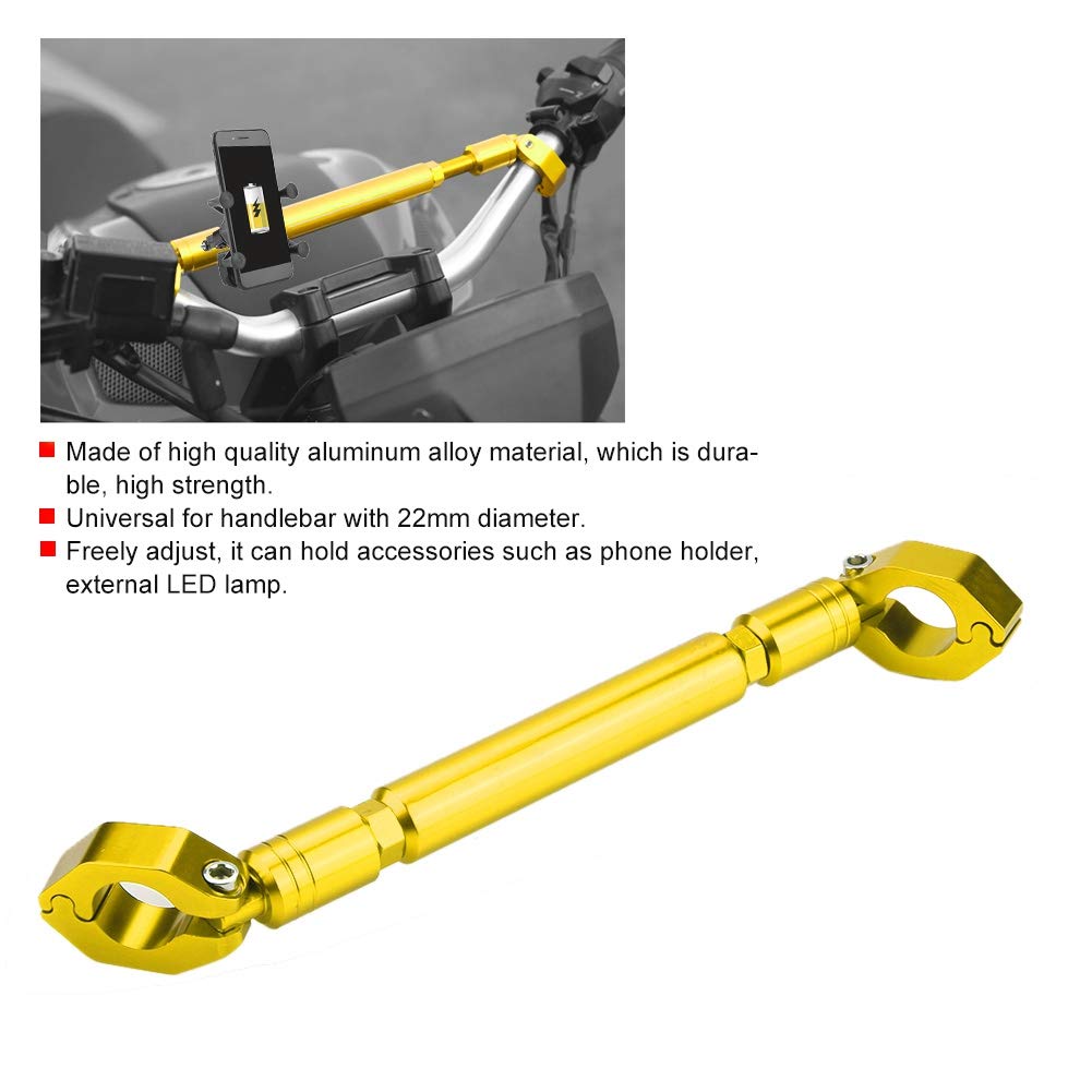 Aluminum Motorcycle Balance Bar - 22mm Reinforced Handlebar for Strength & Stability - Perfect for Off-Road & Street Bikes