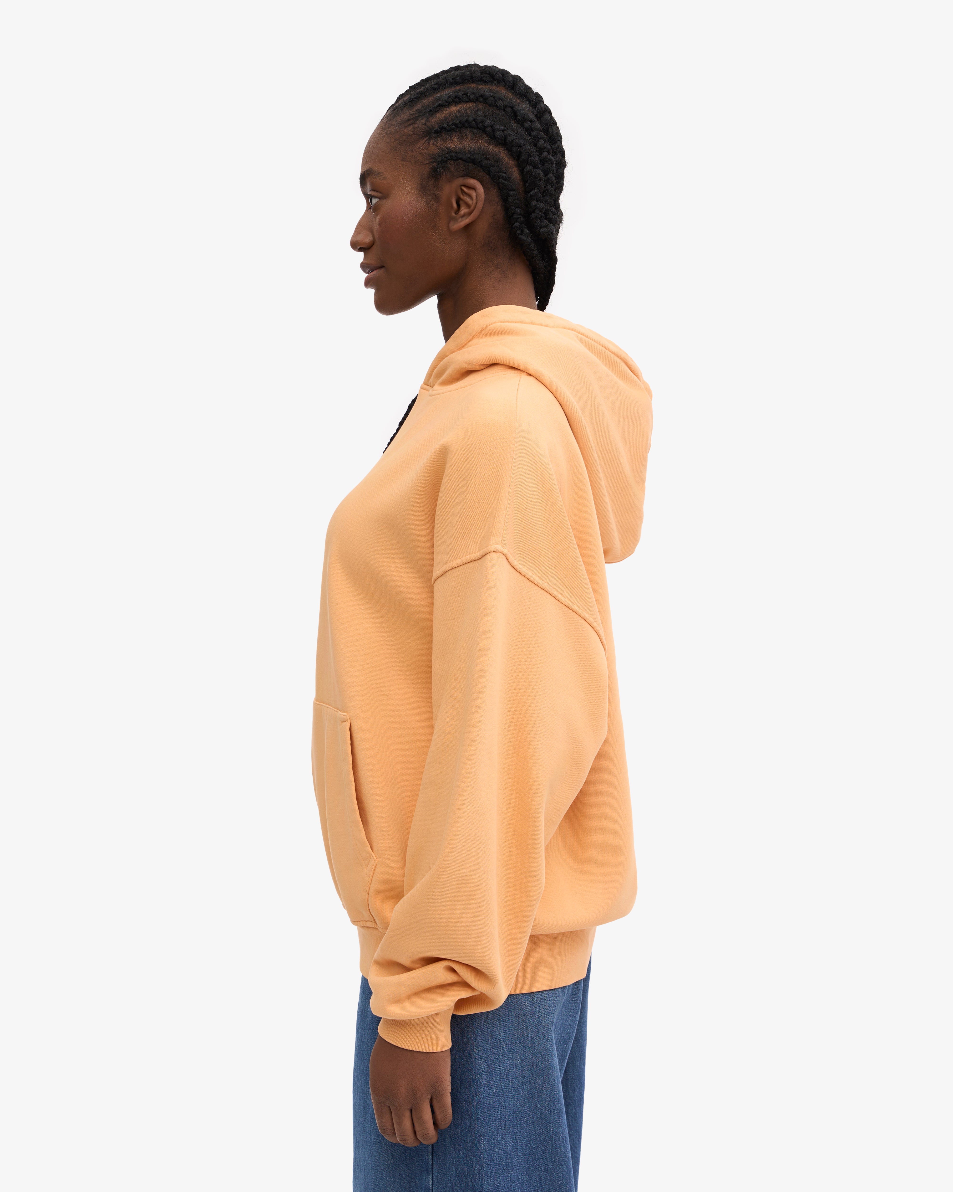 Organic Oversized Hoodie - Sandstone Orange | Soft & Cozy Pullover Sweatshirt for Men & Women | Perfect for Casual Wear, Lounge & Outdoor Activities