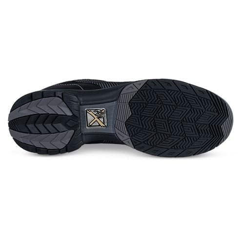 KR Strikeforce Men's Rage Gunmetal Black Right Hand Wide Width Bowling Shoes - Perfect for Competitive Bowling & League Play