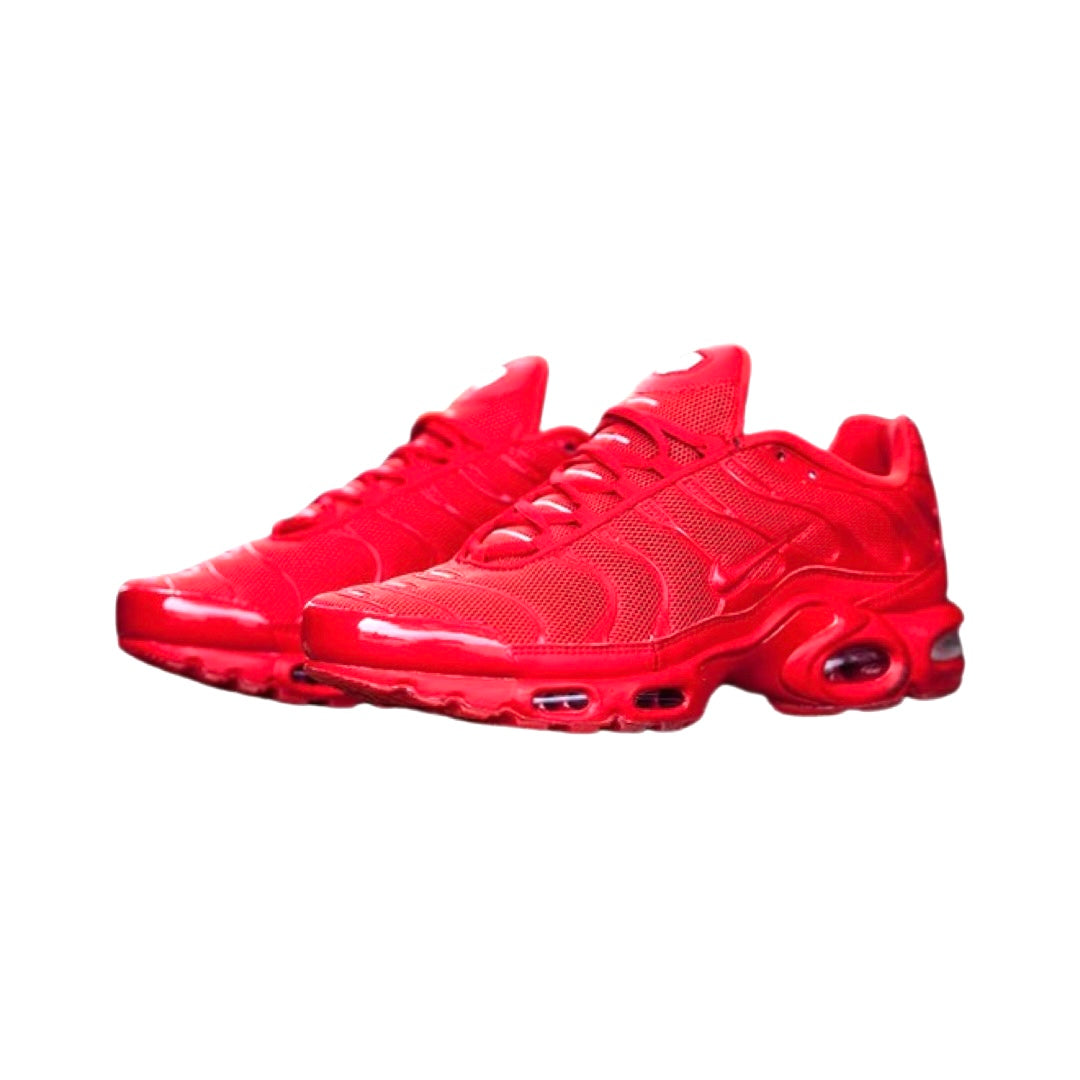 Nike Air Max Plus Lava Triple Red Running Shoes for Men - Lightweight Cushioned Sneakers for Gym, Workout & Everyday Wear