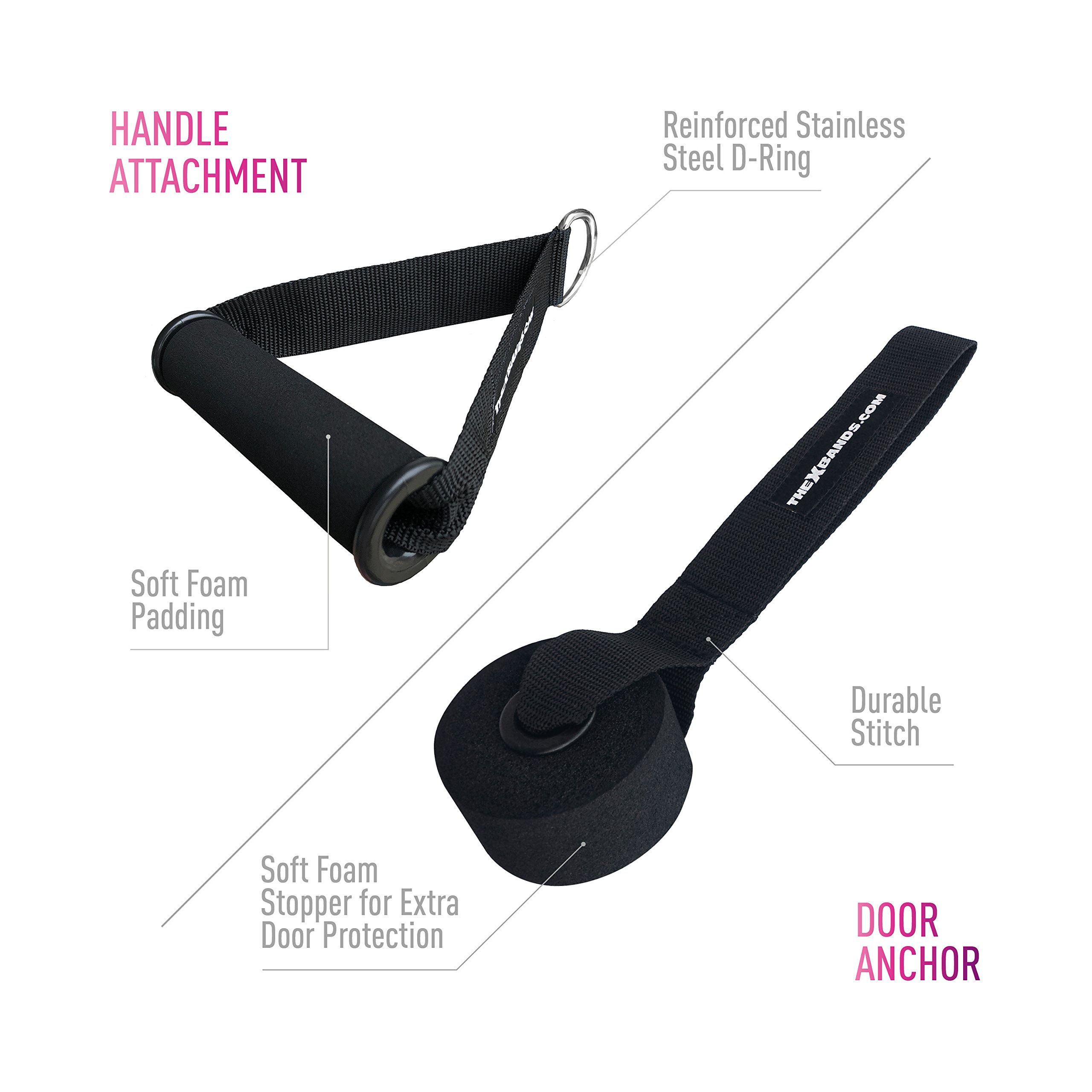 Extra Strong Resistance Bands Set - 3-Piece Steel Bars with Long Exercise Bands for LAT Pull Down, Bicep & Tricep Workouts - Home Gym & Travel Fitness Equipment - Perfect for Strength Training, Muscle Building & Full Body Workouts at Home or On The Go