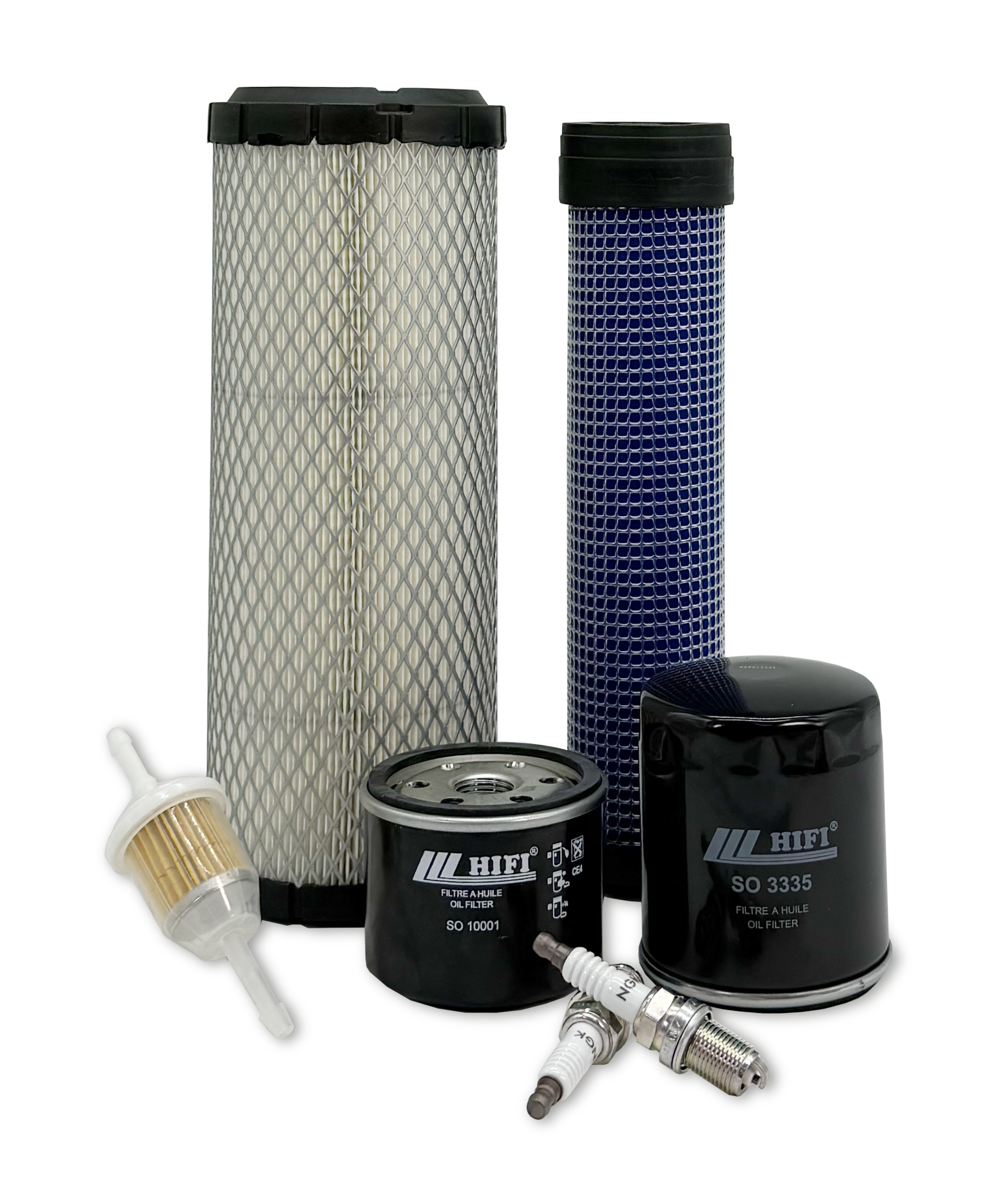 HERO® Replacement Air & Oil Filter Kit for John Deere M655 Mid Mount ZTrak Zero Turn Mower - Compatible with 42