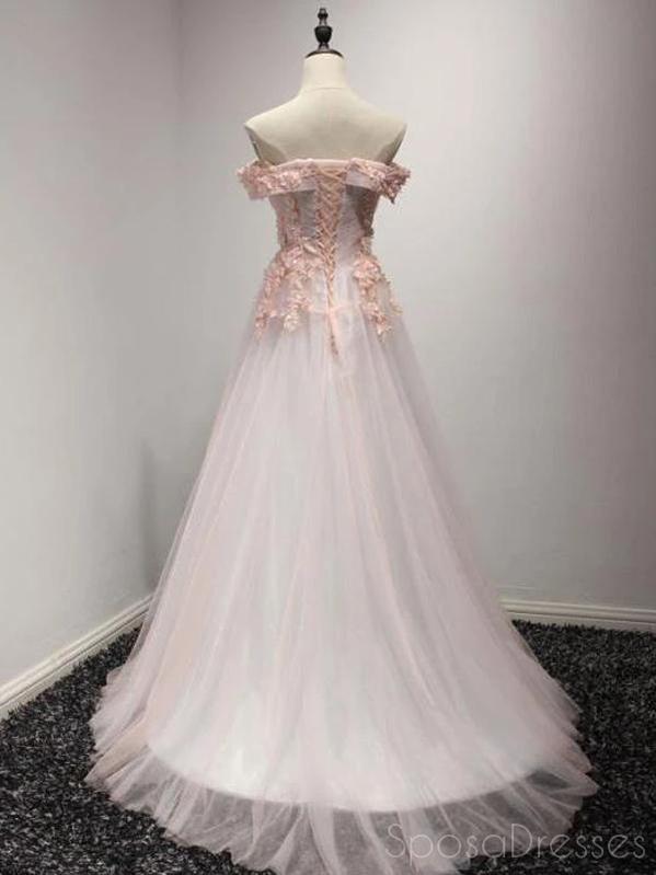Elegant Tulle Applique Off The Shoulder Prom Dress for Sweet 16 & Formal Events - Perfect for Homecoming, Quinceañera & Evening Parties - Style 12494