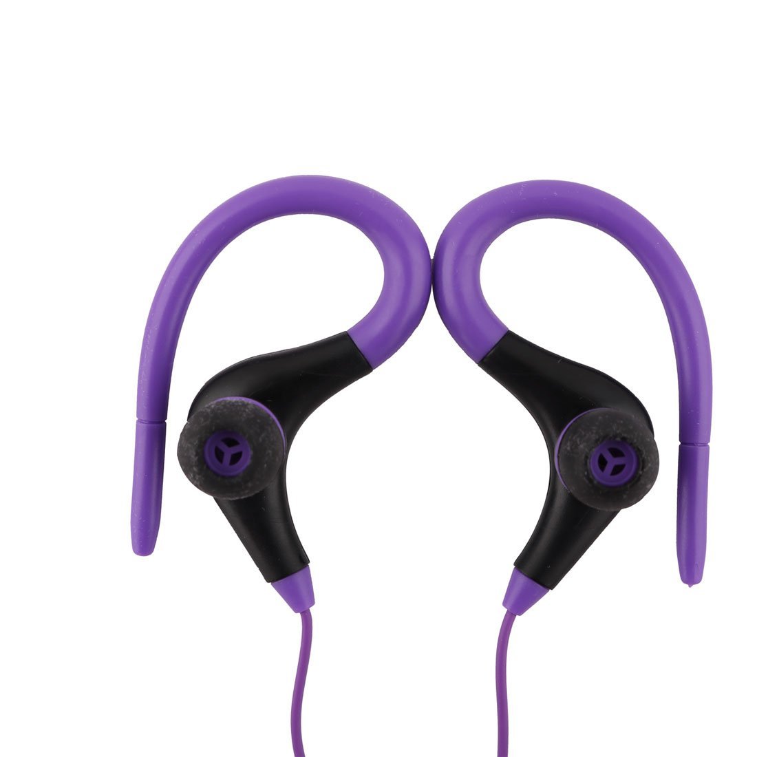 Premium Wired Earphones with Built-in Mic - Stereo Sound & Noise Canceling Headphones for Running, Gym, Sports - Comfortable for Cooking & Daily Use (Purple)