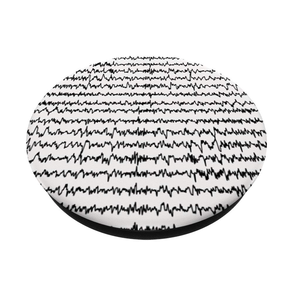 Brain Waves PopSockets Phone Grip & Stand - Expandable Phone Holder for iPhone, Samsung, Tablets - Perfect for Gaming, Selfies, and Everyday Use