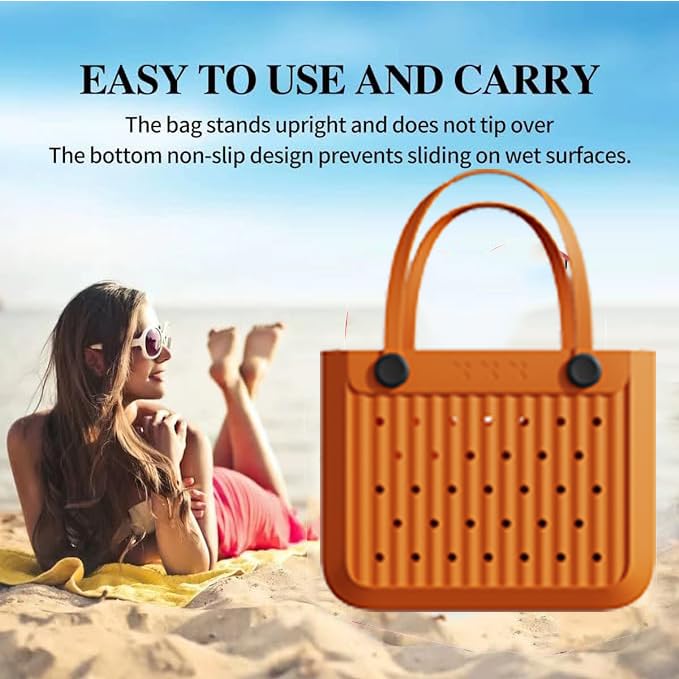 Waterproof & Washable Rubber Eva Handbags for Women - Large Travel, Beach, Pool & Sports Tote Bags - Perfect for Gym, Vacation & Outdoor Activities