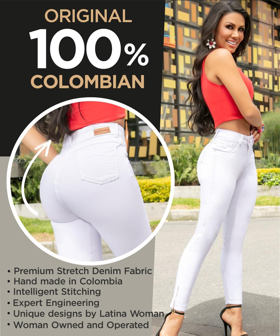 Colombian Butt Lifting Jeans for Women - Boot Cut Denim Pants with Rear Enhancement | Perfect for Night Out, Date Night & Body Shaping
