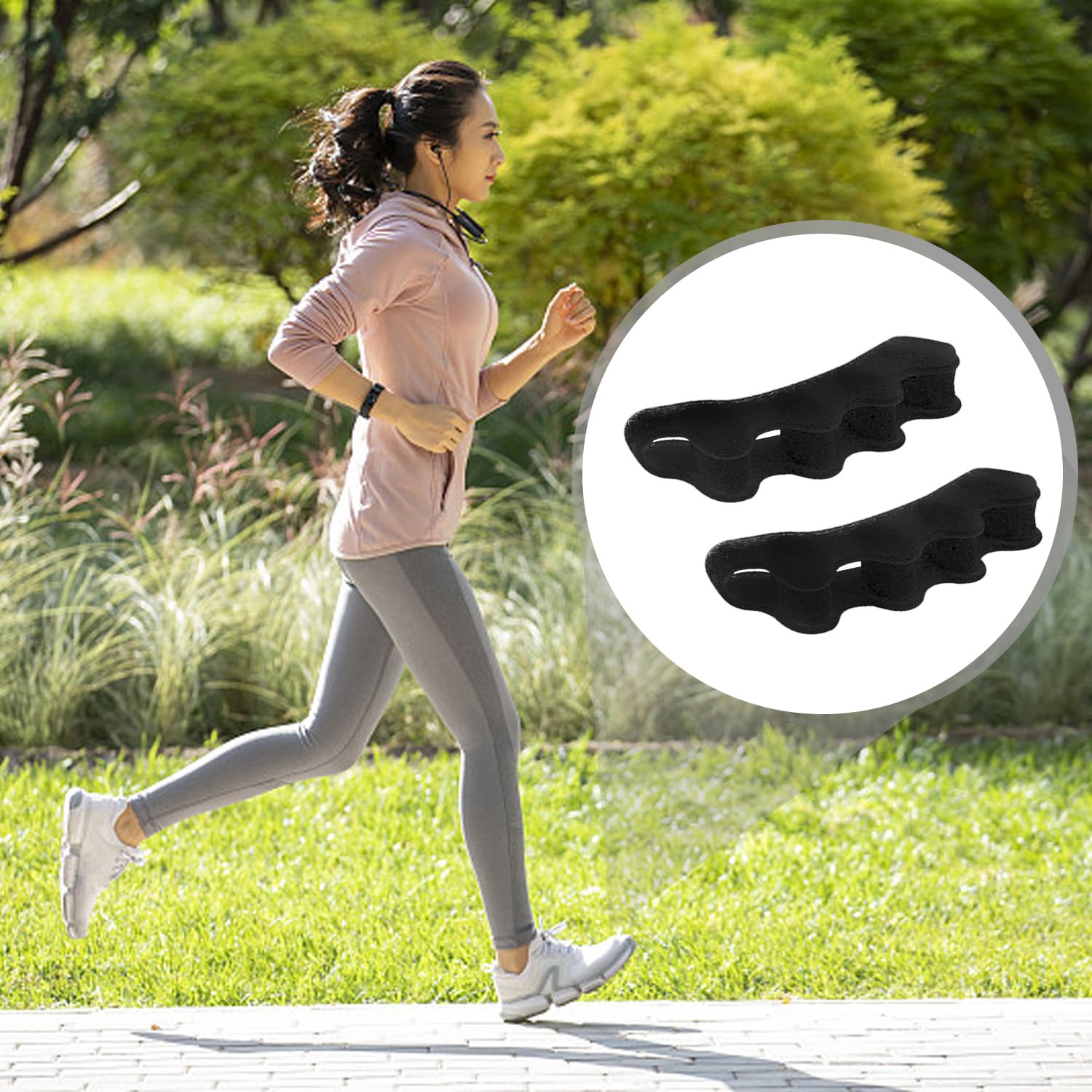 5 Pairs Toe Separators for Bunions Relief, Hallux Valgus Corrector, Soft Gel Toe Spacers for Hammertoe & Overlapping Toes - Perfect for Yoga, Pedicure & Post-Surgery Recovery