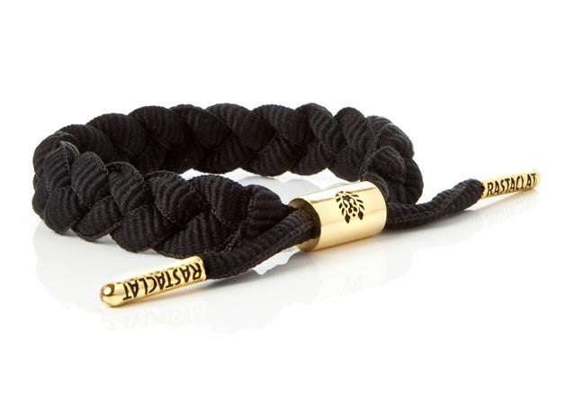 Rastaclat Onyx II Black Braided Bracelet for Men & Women - Stylish Adjustable Wristband for Casual Wear, Sports & Everyday Fashion Accessory