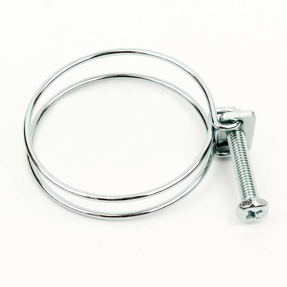 Big Horn 11725PK 2-1/2-Inch Wire Hose Clamp, 5-Pack - Heavy Duty Stainless Steel Clamps for Automotive, Plumbing, and Industrial Applications