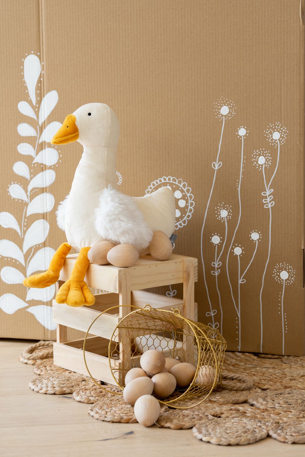 Snowy The Goose Plush Toy - Soft & Cuddly Stuffed Animal for Kids, Perfect for Bedtime, Nursery Decor & Gift Giving